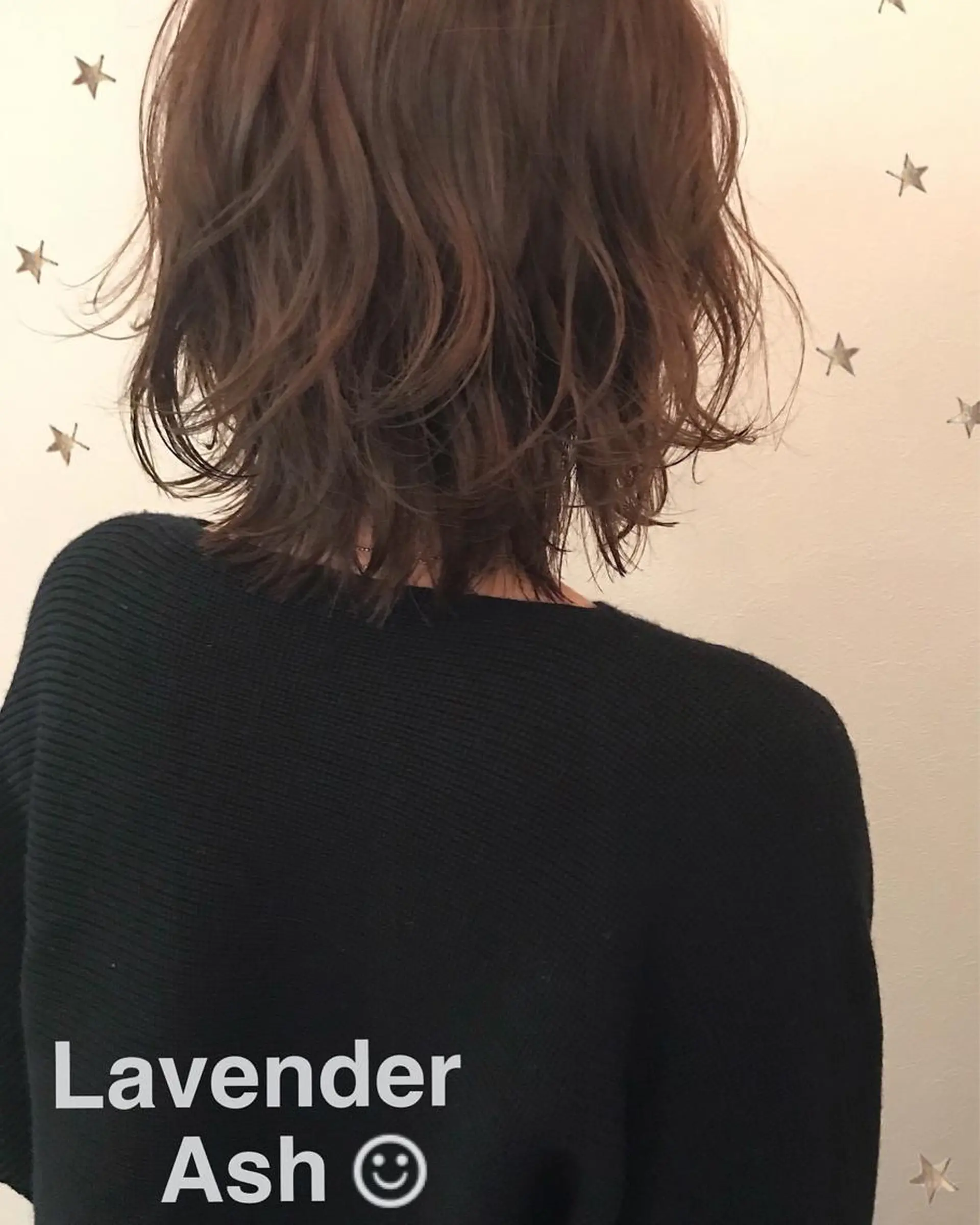 ミディアム カラー 市川 千夏のヘアスタイル