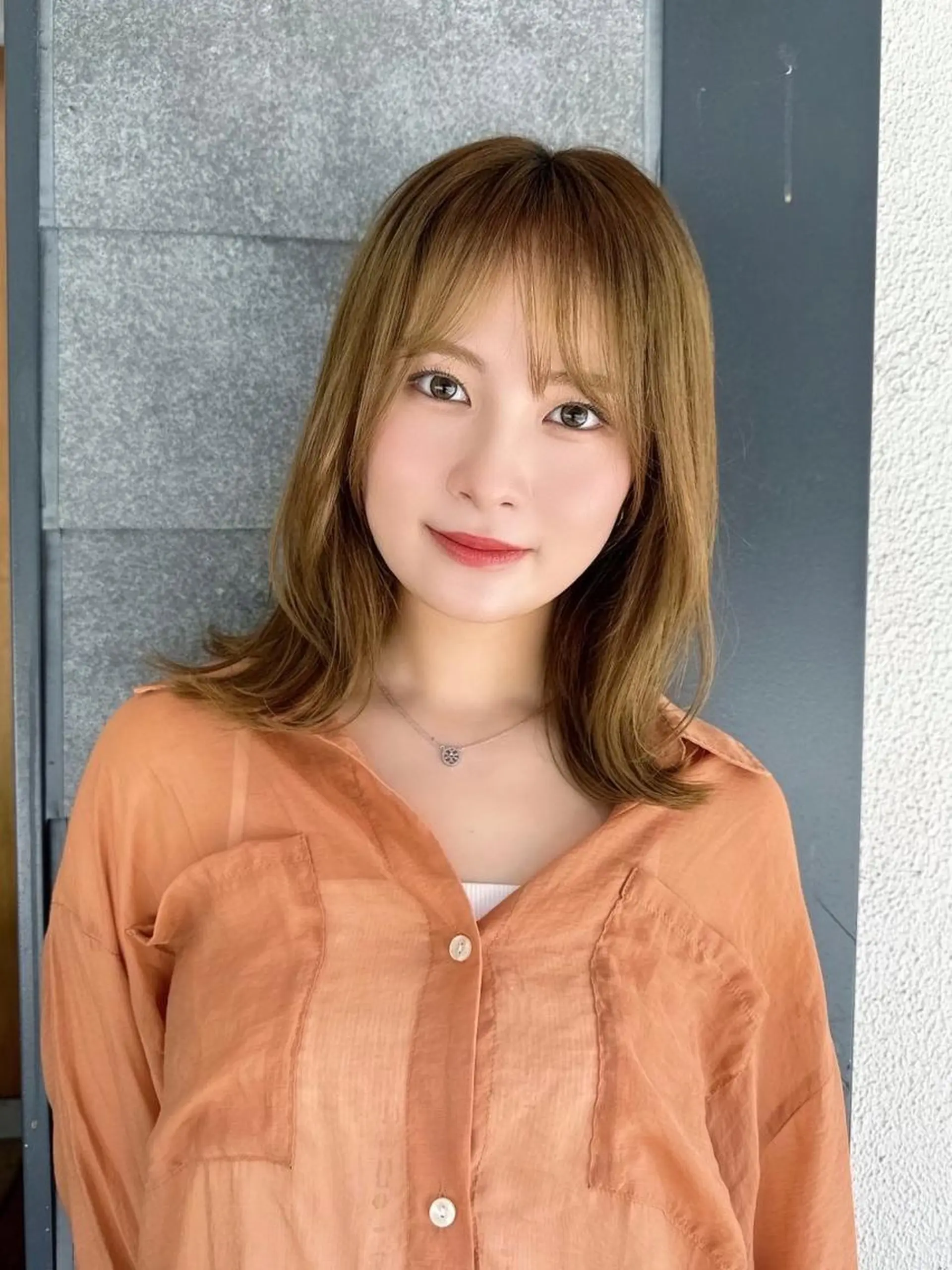 ミディアム カラー カット ヘアカラー トリートメント ⭐️迫田 ゆう⭐️のヘアスタイル