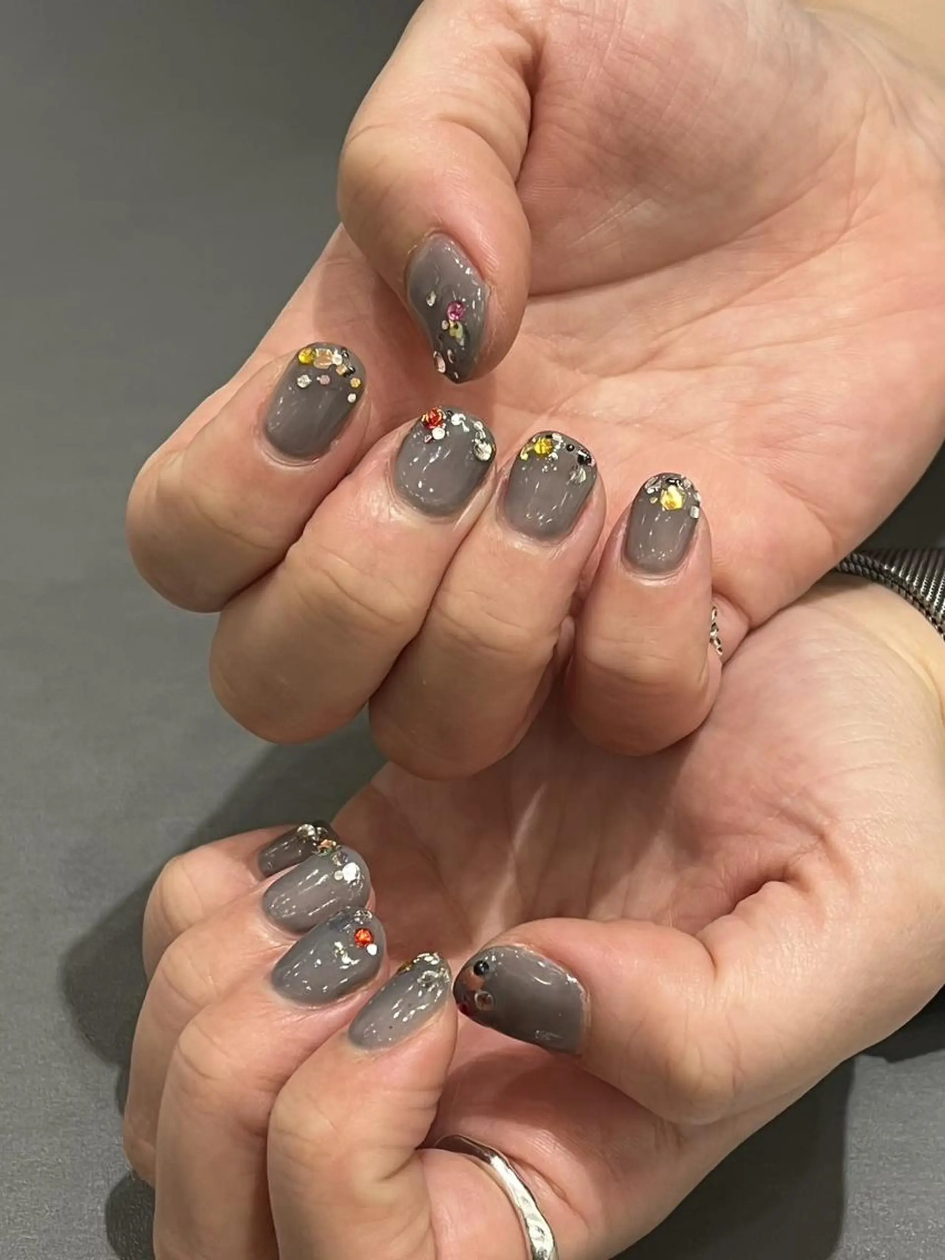 ネイル ブルー 持ち込み SalonLinda Marikoのネイルデザイン