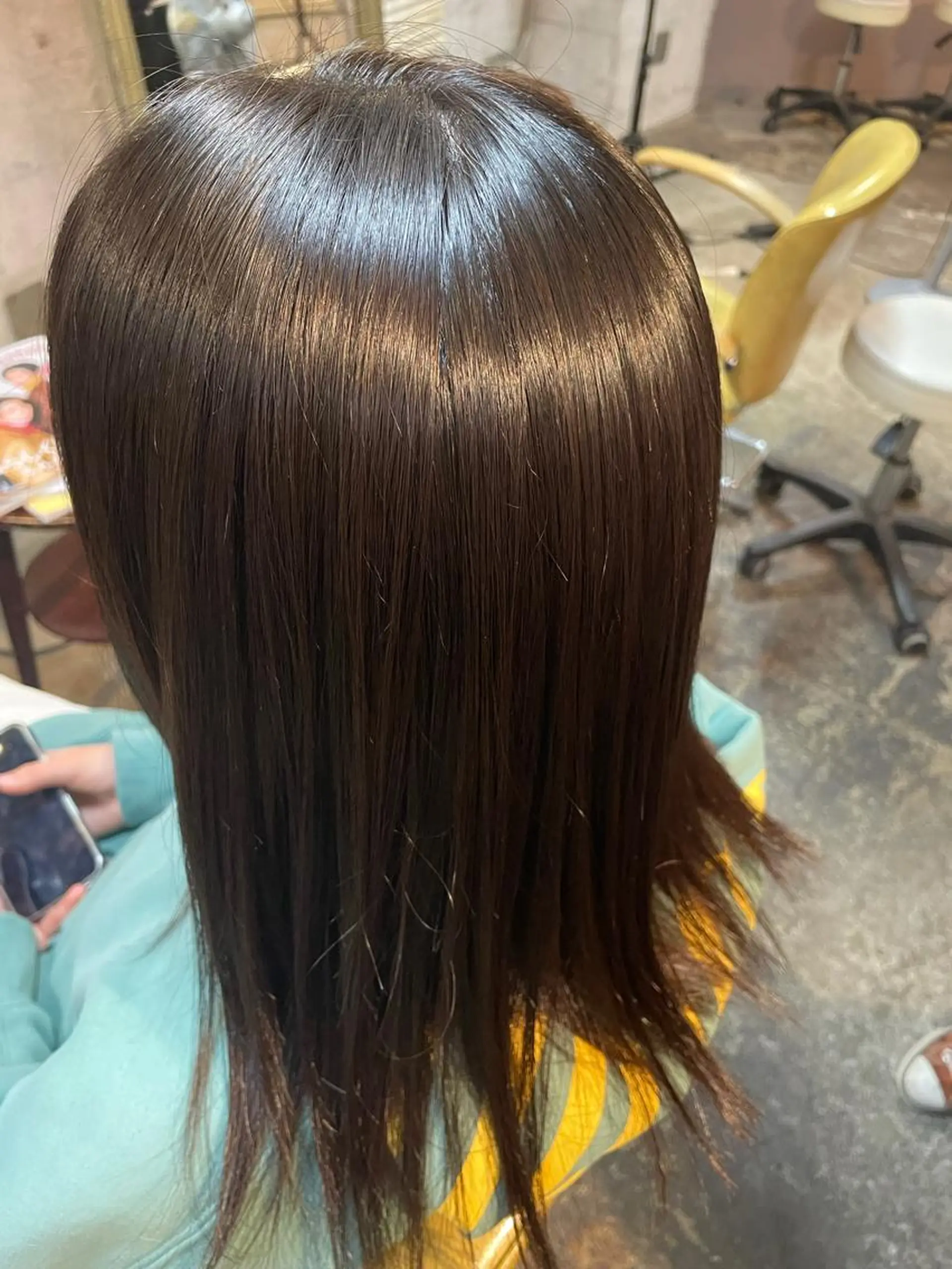 ロング 縮毛矯正 STELLA 小林優真のヘアスタイル