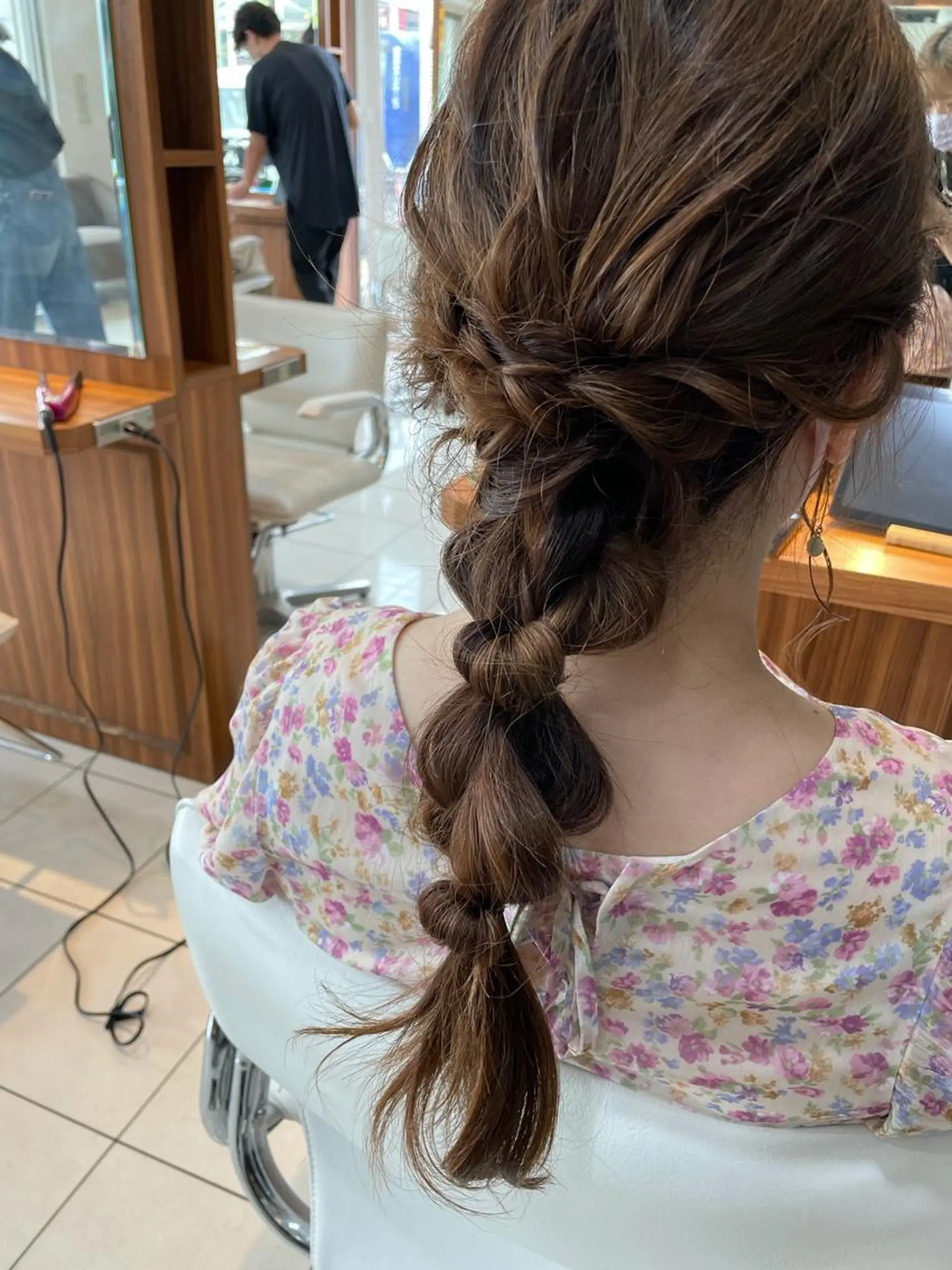 セミロング ヘアアレンジ ヘアセット ☪︎⋆ hair & eye yuka˚✩のマツエク・マツパデザイン