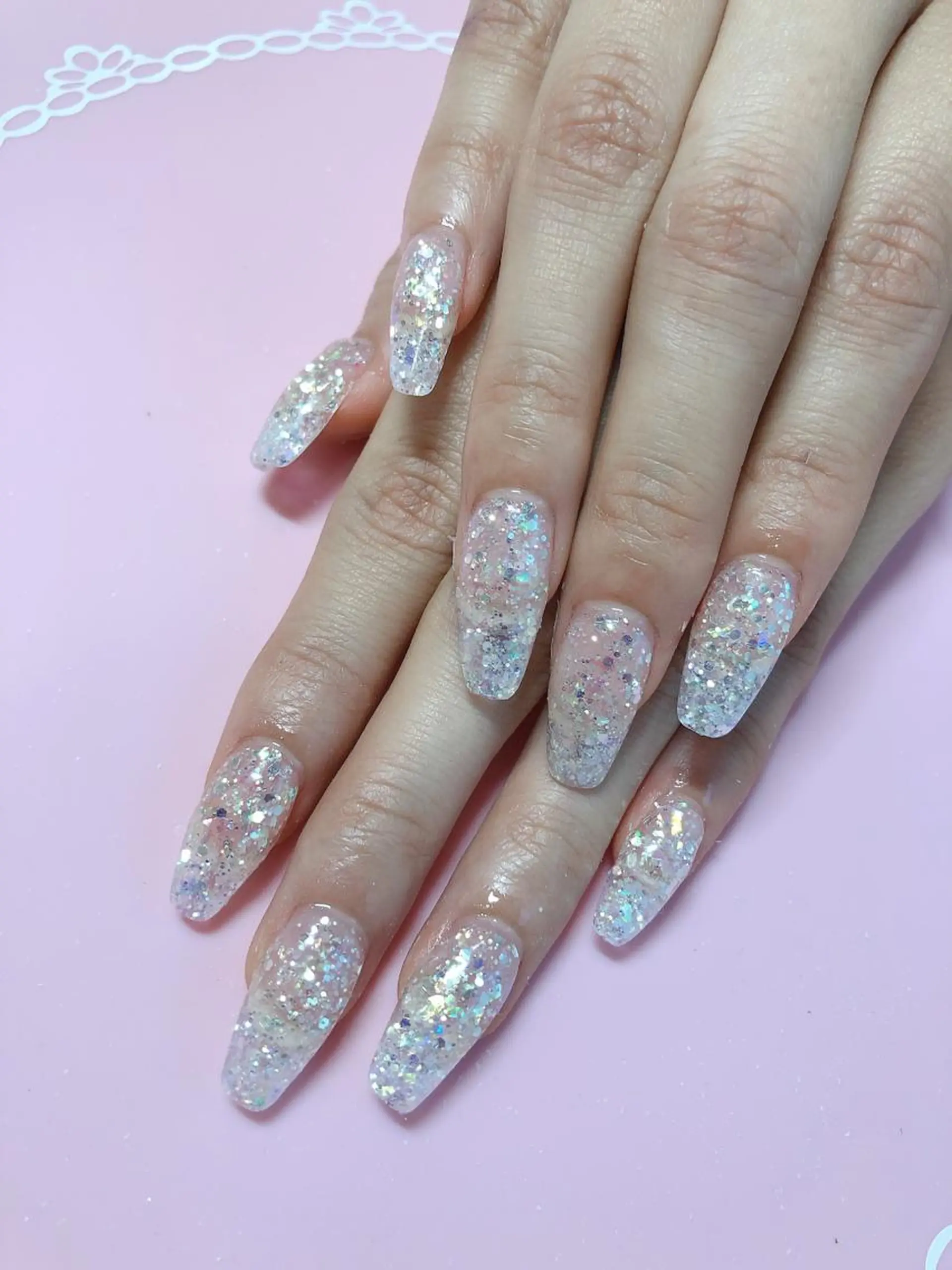 ミディアム ネイル ハンドネイル 《LB》ラブリエ Nail&eyeのマツエク・マツパデザイン