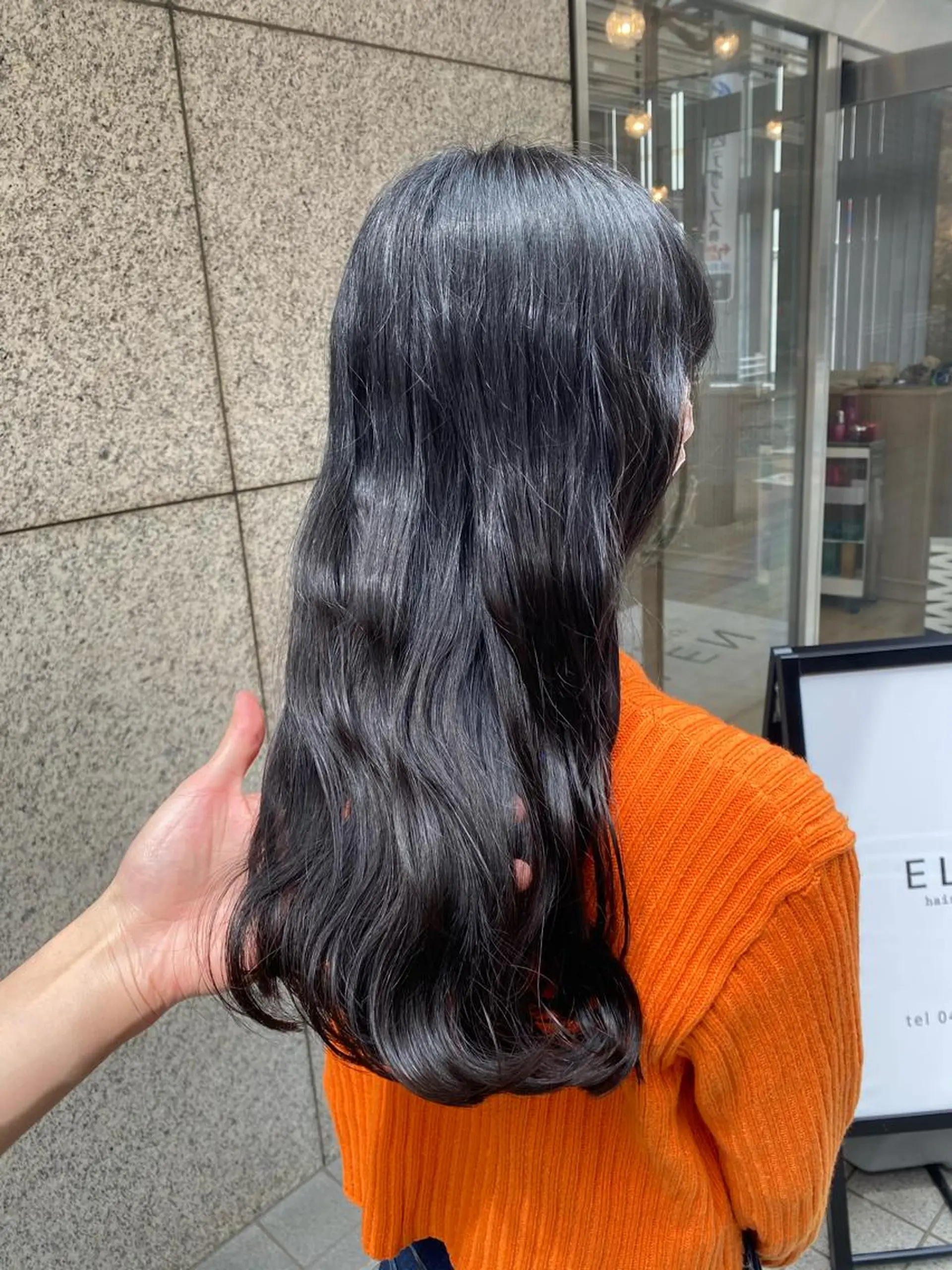 ロング 韓国風ヘア メンズ縮毛矯正 ニュアンスパーマのヘアスタイル