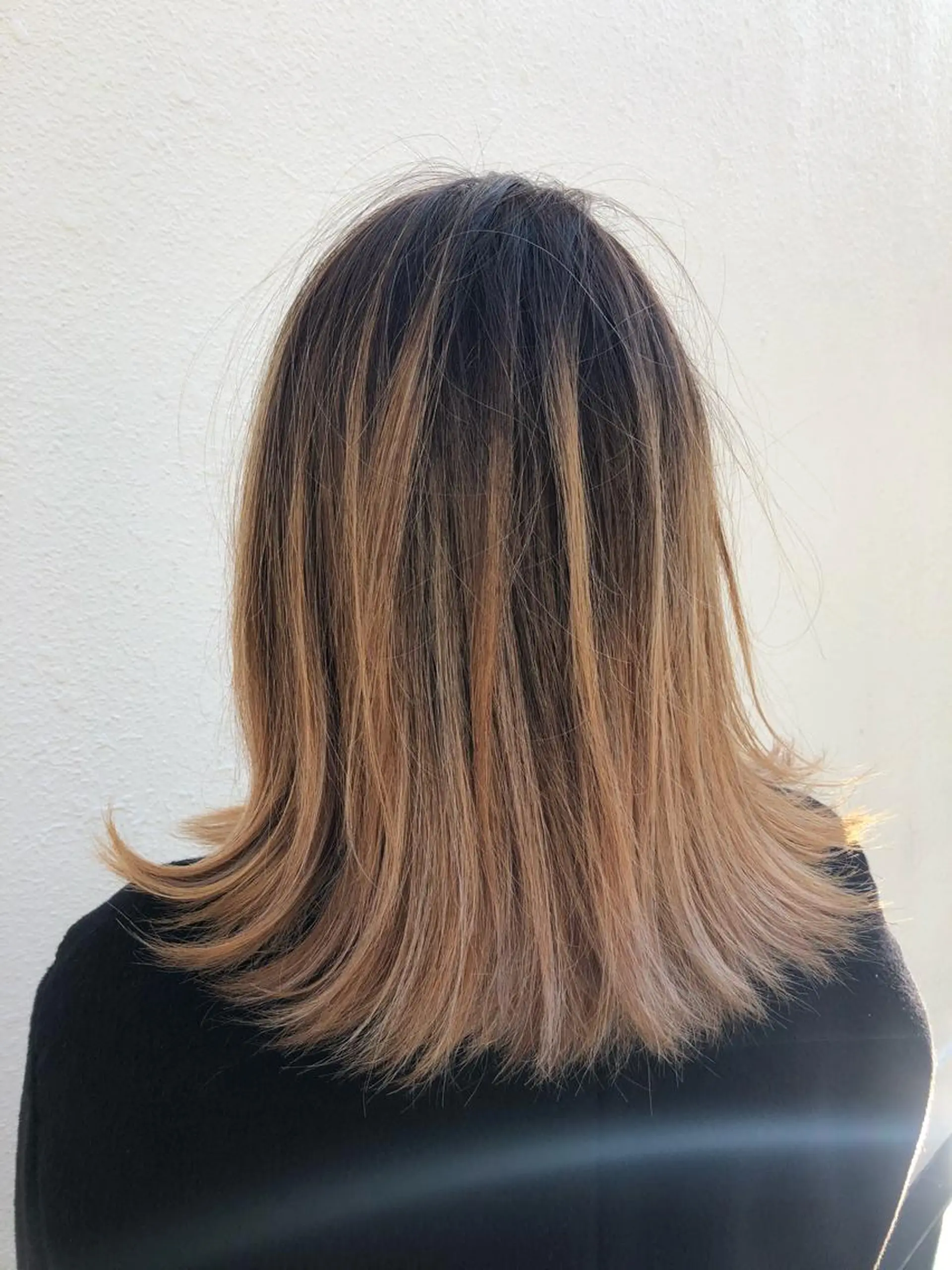 ミディアム パーマ ヘアアレンジ 【白髪ぼかし 専門GBG】自由が丘のヘアスタイル