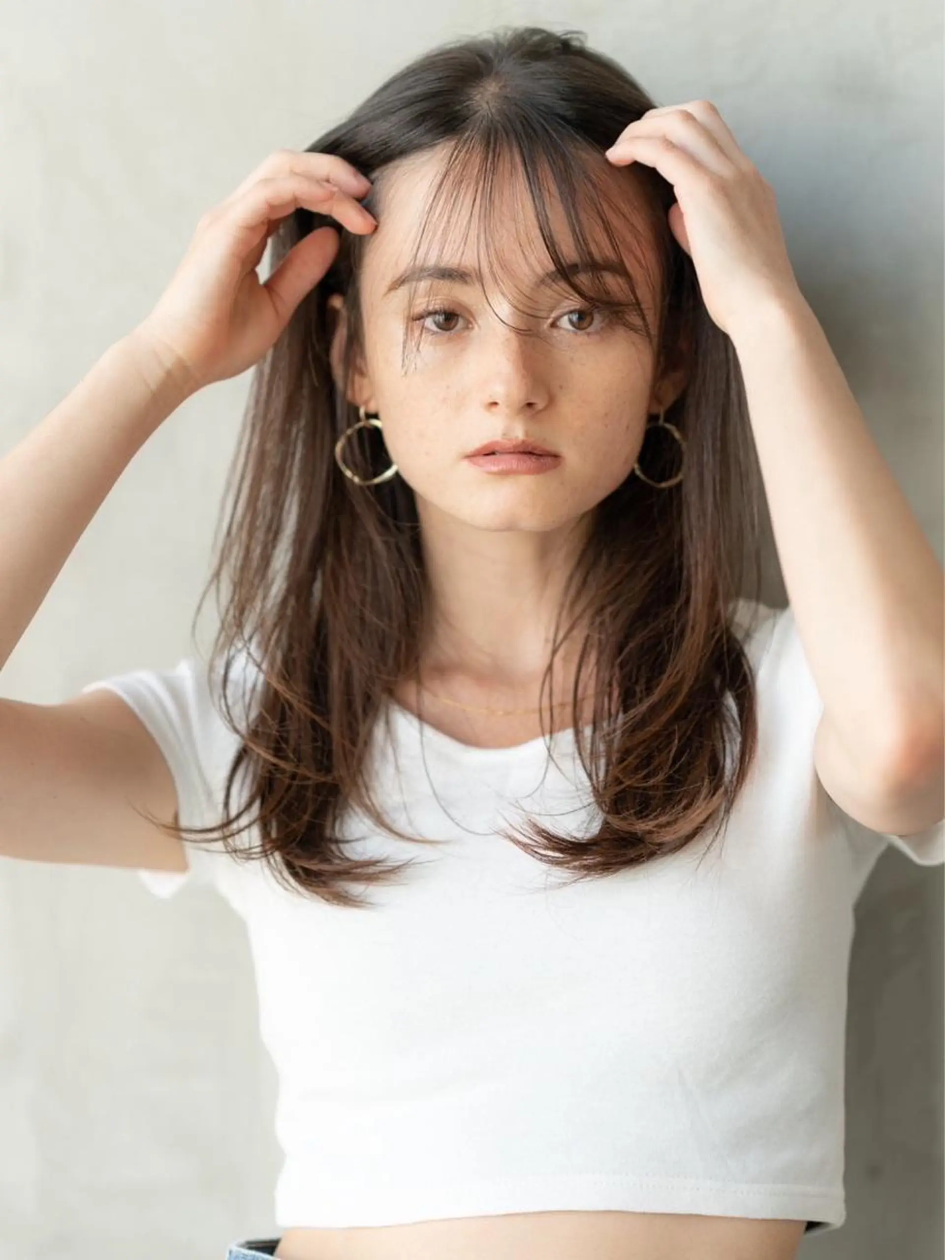 セミロング カラー カット ヘアカラー トリートメント 🉐レイヤー/塩見 弘樹🉐渋谷のヘアスタイル