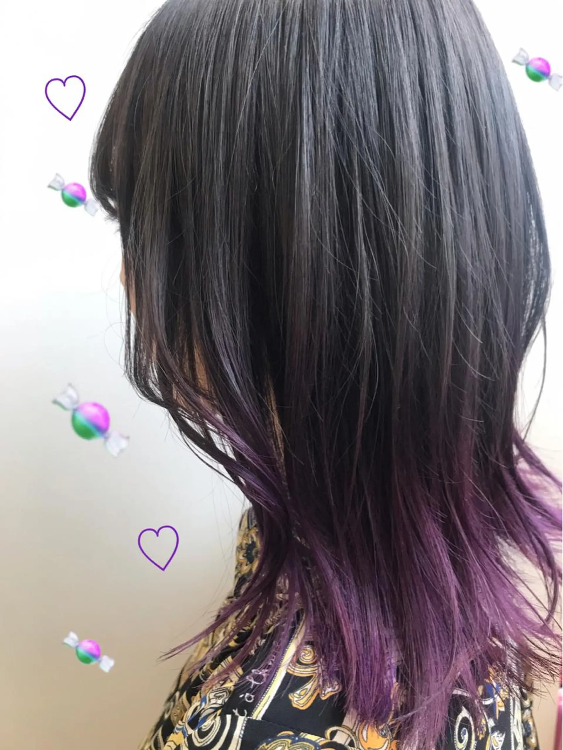 ミディアム カラー グラデーションカラー バイオレットカラー トリートメント 新宿駅近♡個室 ♡関口三都季🌜のヘアスタイル