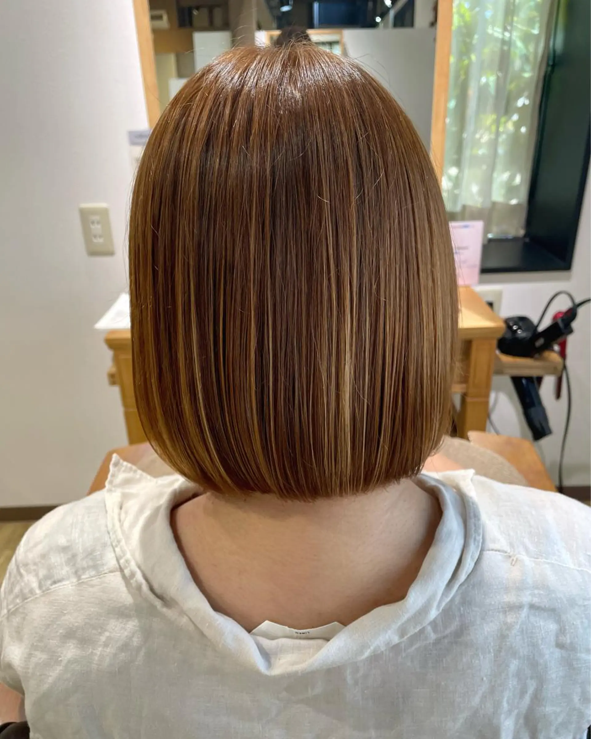 ショート ボブ カット ヘアカラー トリートメント 木村 真知子のヘアスタイル