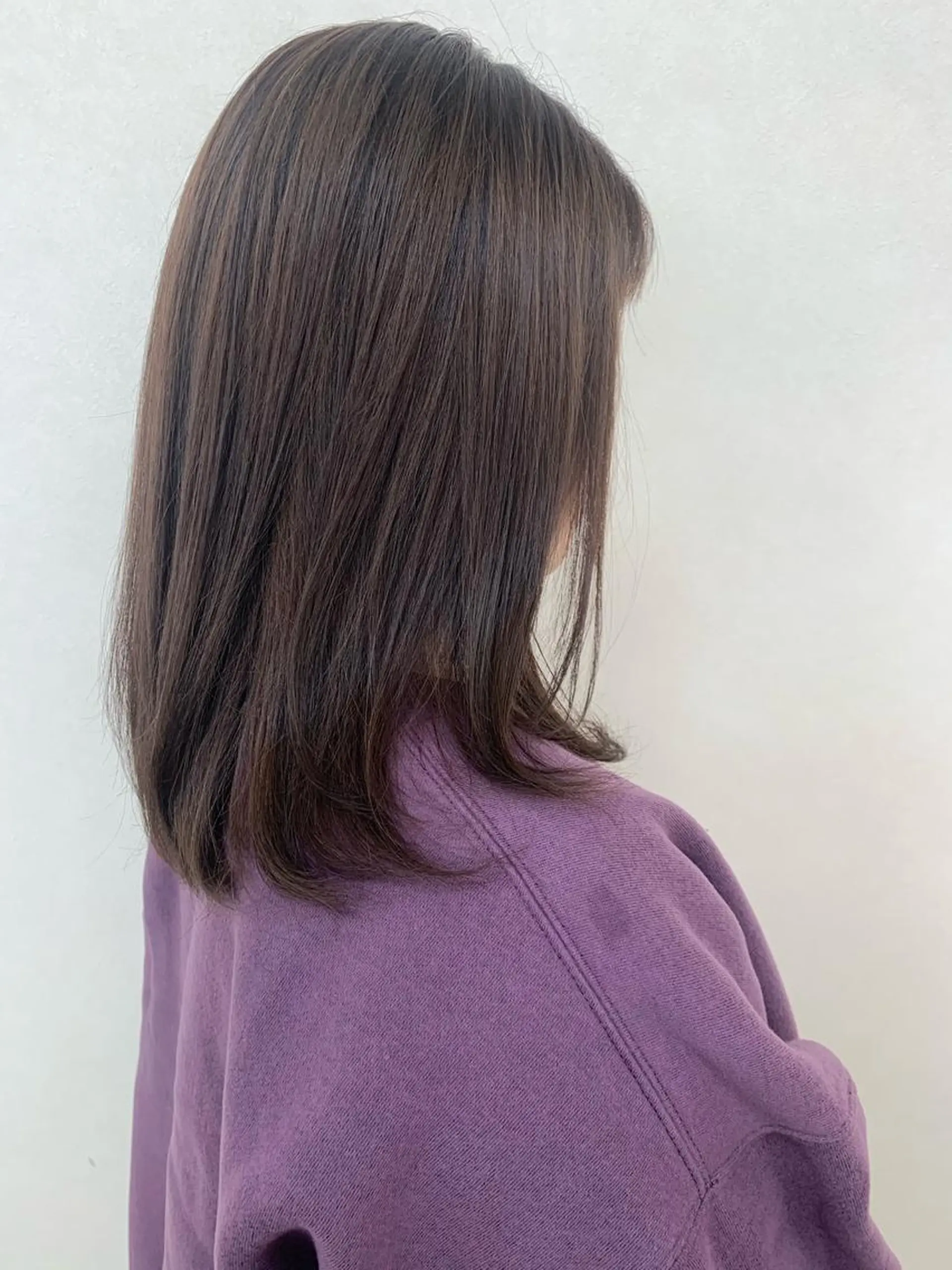 ミディアム カラー アクアカラー ケアカラー トリートメント 立川 奈那子のヘアスタイル