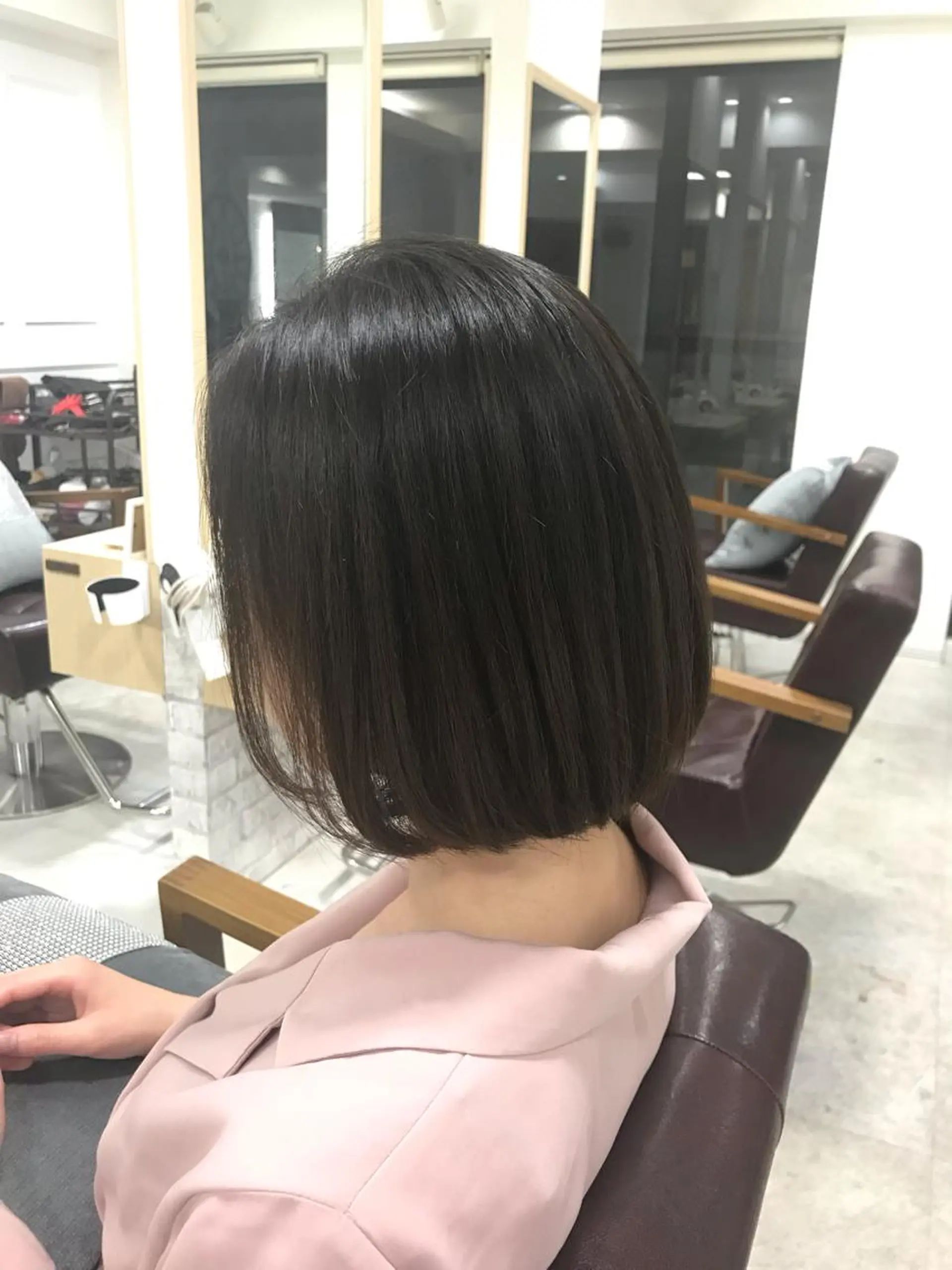ショート パーマ ボブ くせ毛 マンツーマン/透明感 foi hairのヘアスタイル