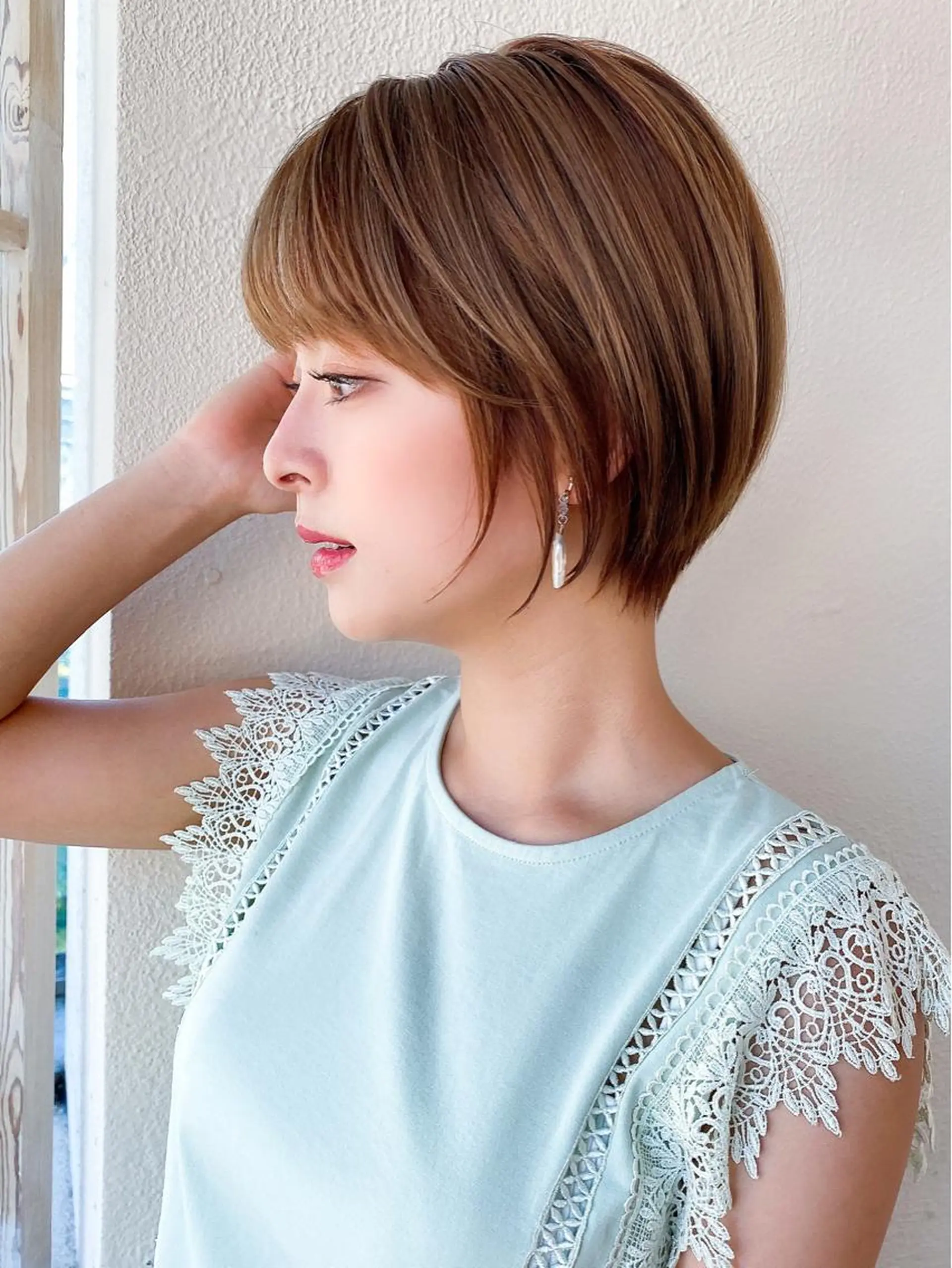 ショート カット ヘアカラー トリートメント 井上晃輔/ショート /ボブ/ミディアムのヘアスタイル