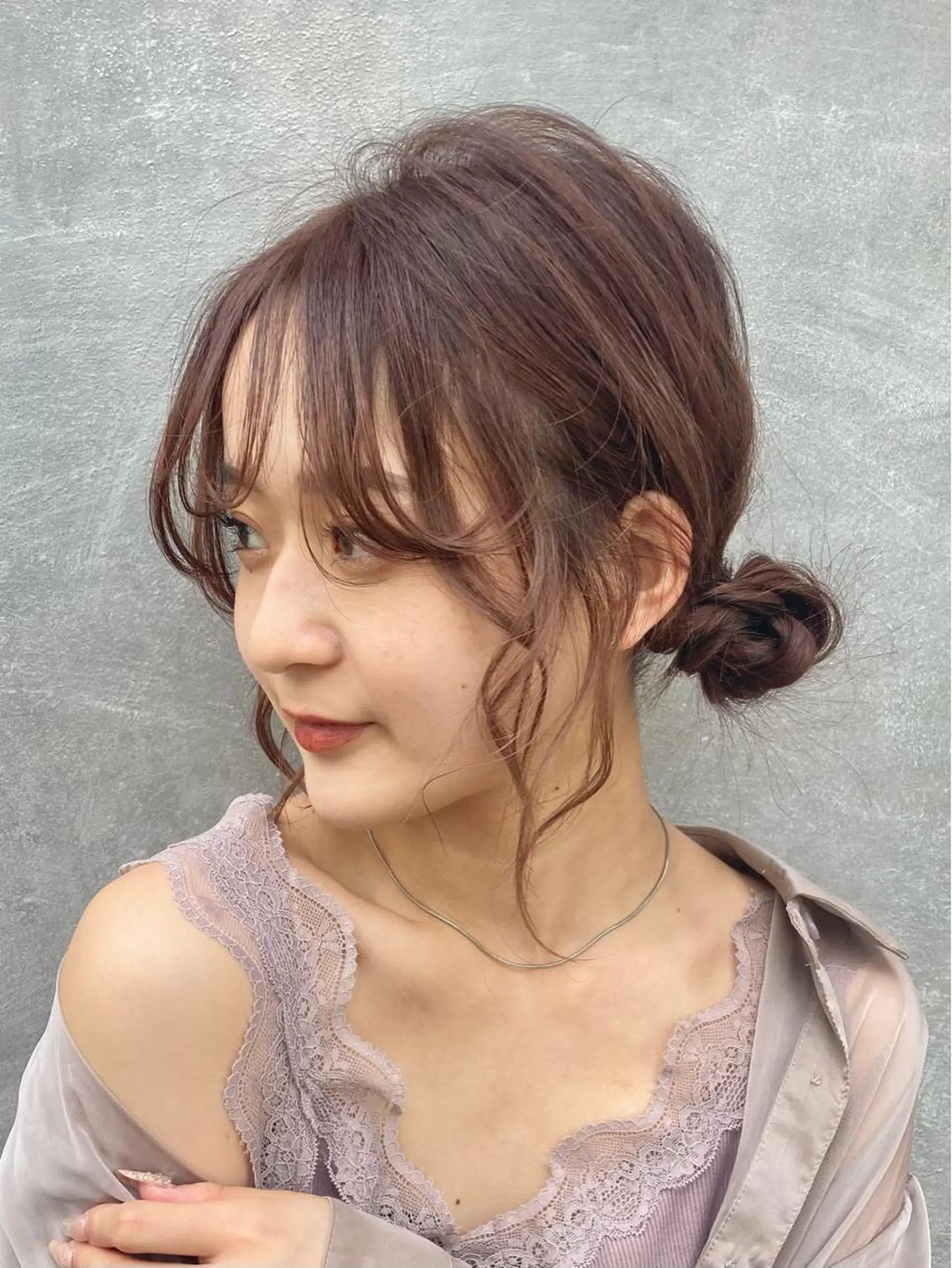 カラー ヘアアレンジ 片柳 美友季のヘアスタイル