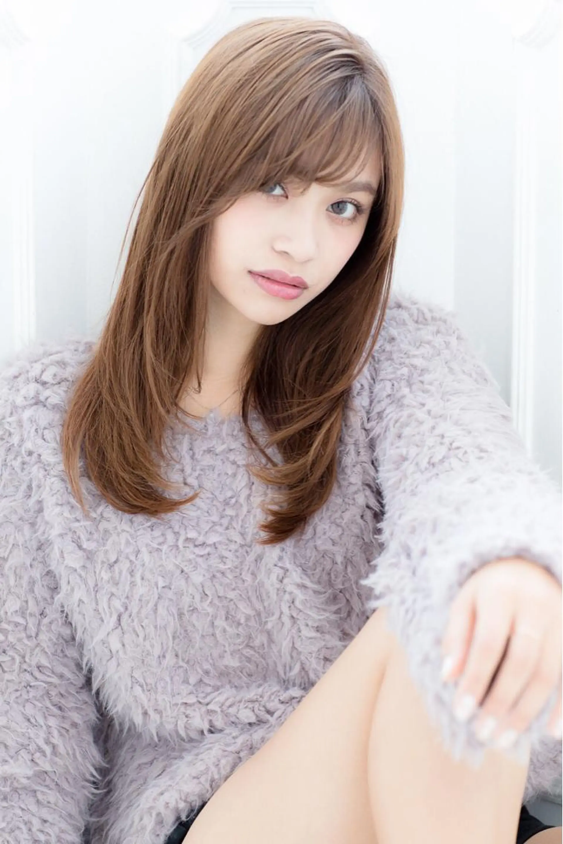 セミロング 髪質改善ayame 横山諒のヘアスタイル