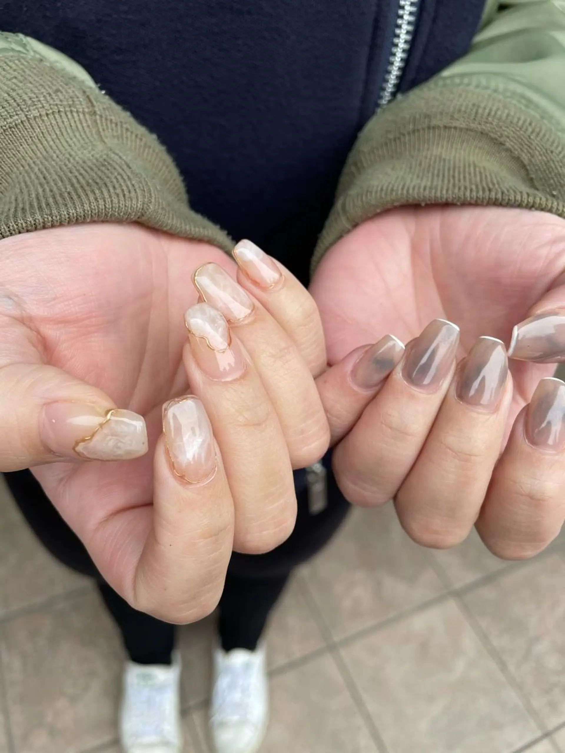 ネイル ニュアンスネイル シンプルネイル percent .%のネイルデザイン