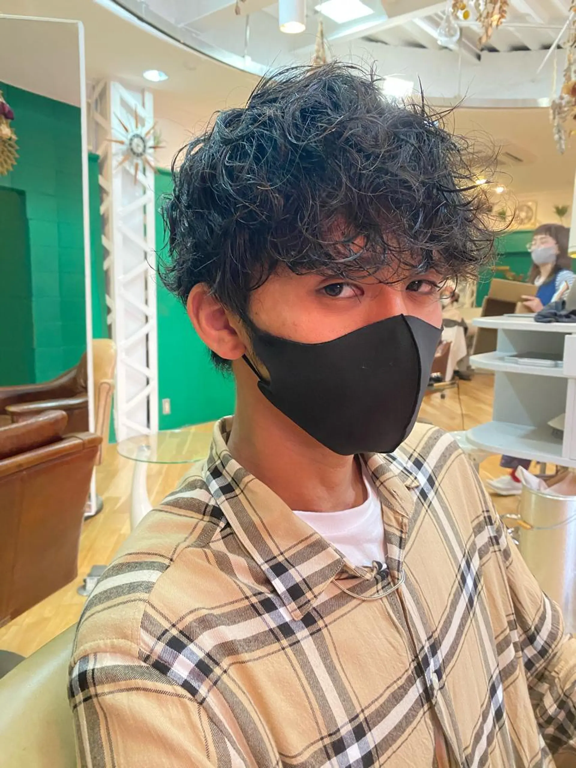 ショート パーマ メンズ 今出 りょうやのヘアスタイル