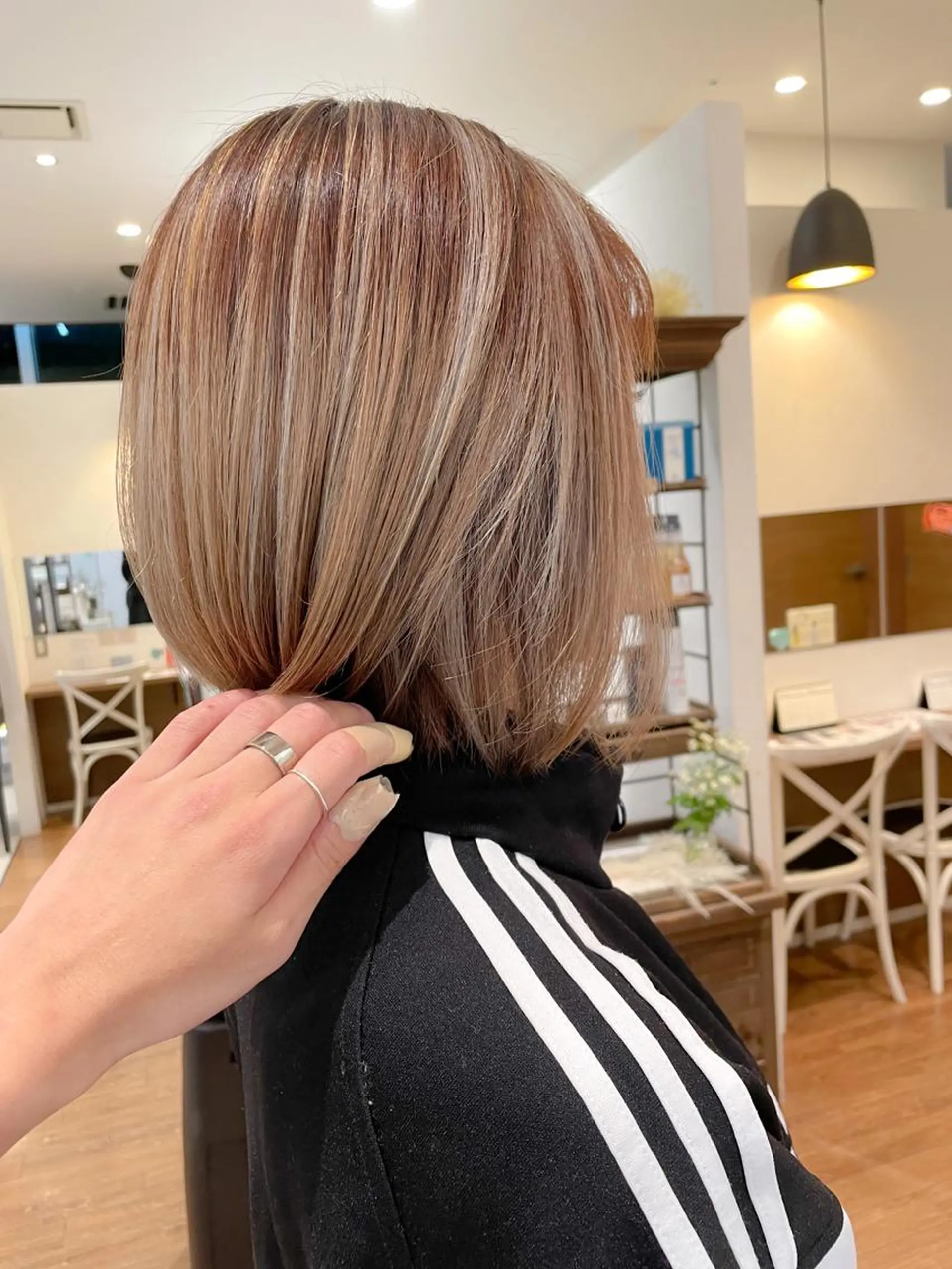 ショート カラー ハイライトカラー ハイライト ヘアカラー 髪質改善/ブリーチ 田代 龍我のヘアスタイル