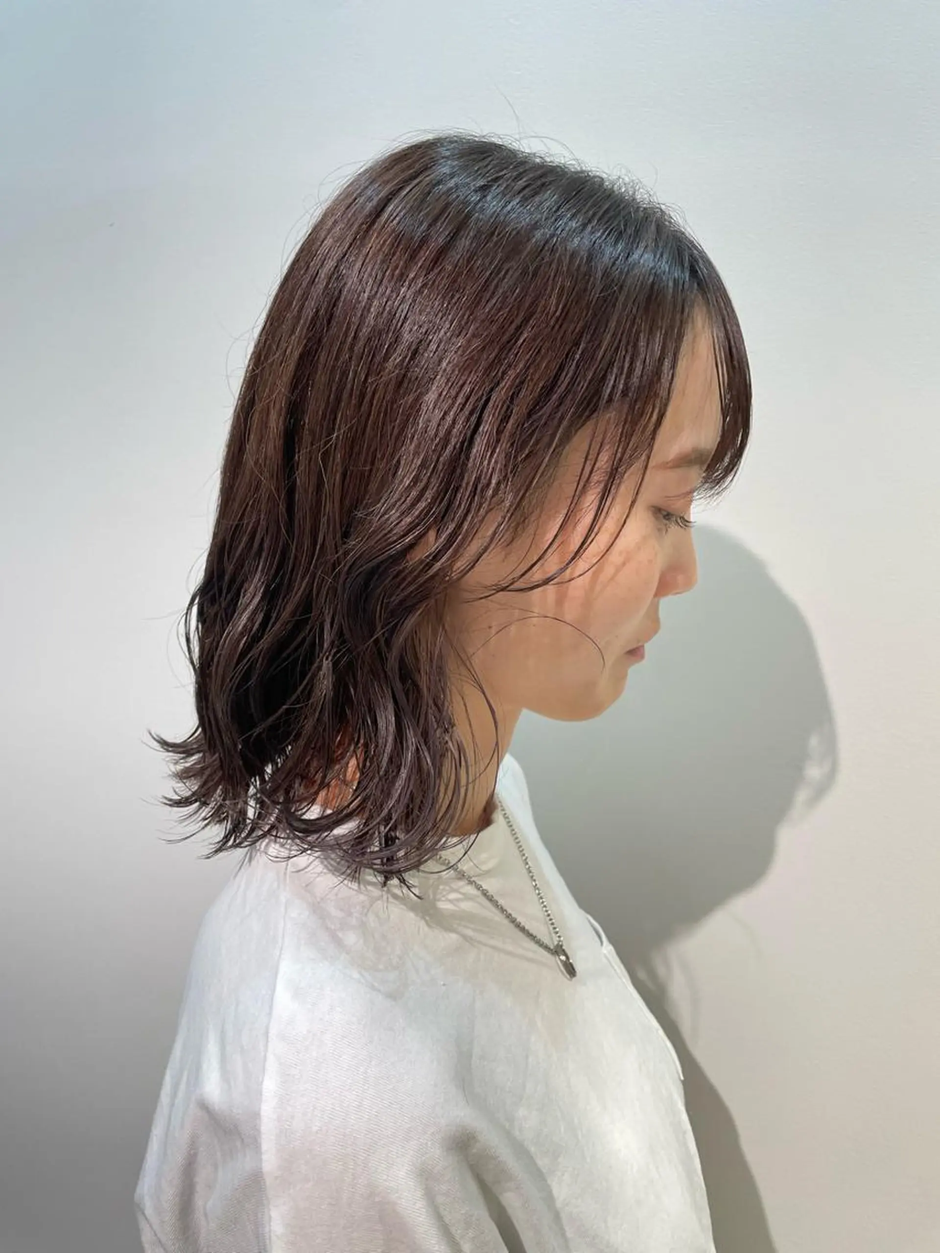 セミロング カラー Sana 🦢のヘアスタイル