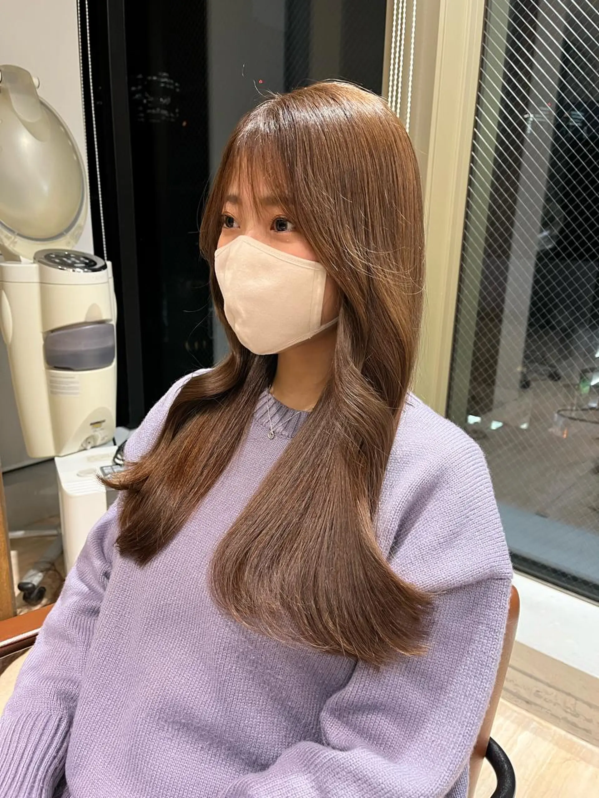 ロング 顔まわりレイヤー レイヤーカット Je suis heureuse Tres所属・早朝セット☀️ レイヤー/Momoのヘアスタイル