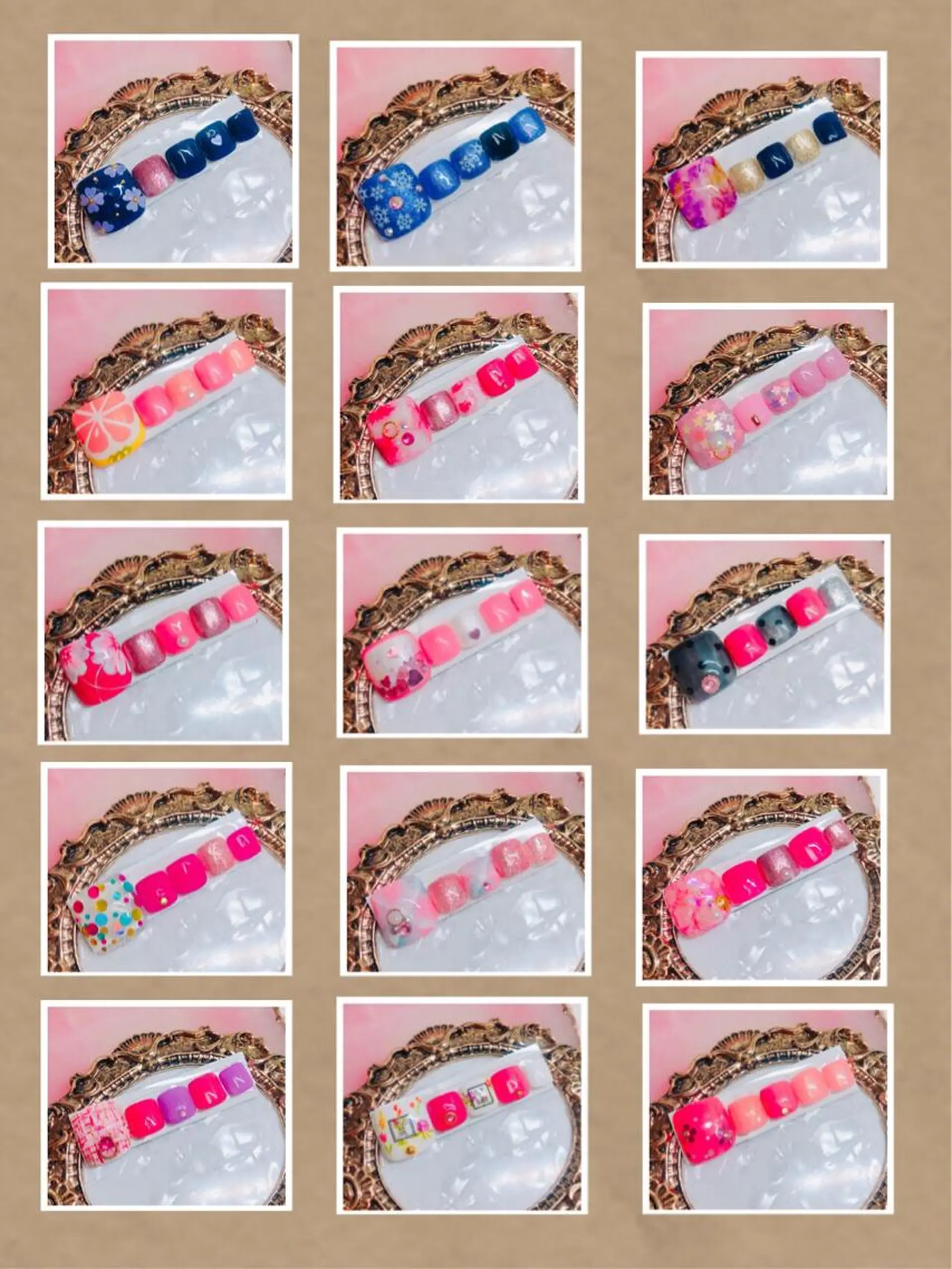 ネイル フットネイル フットネイル CROWN プライベートサロンのネイルデザイン