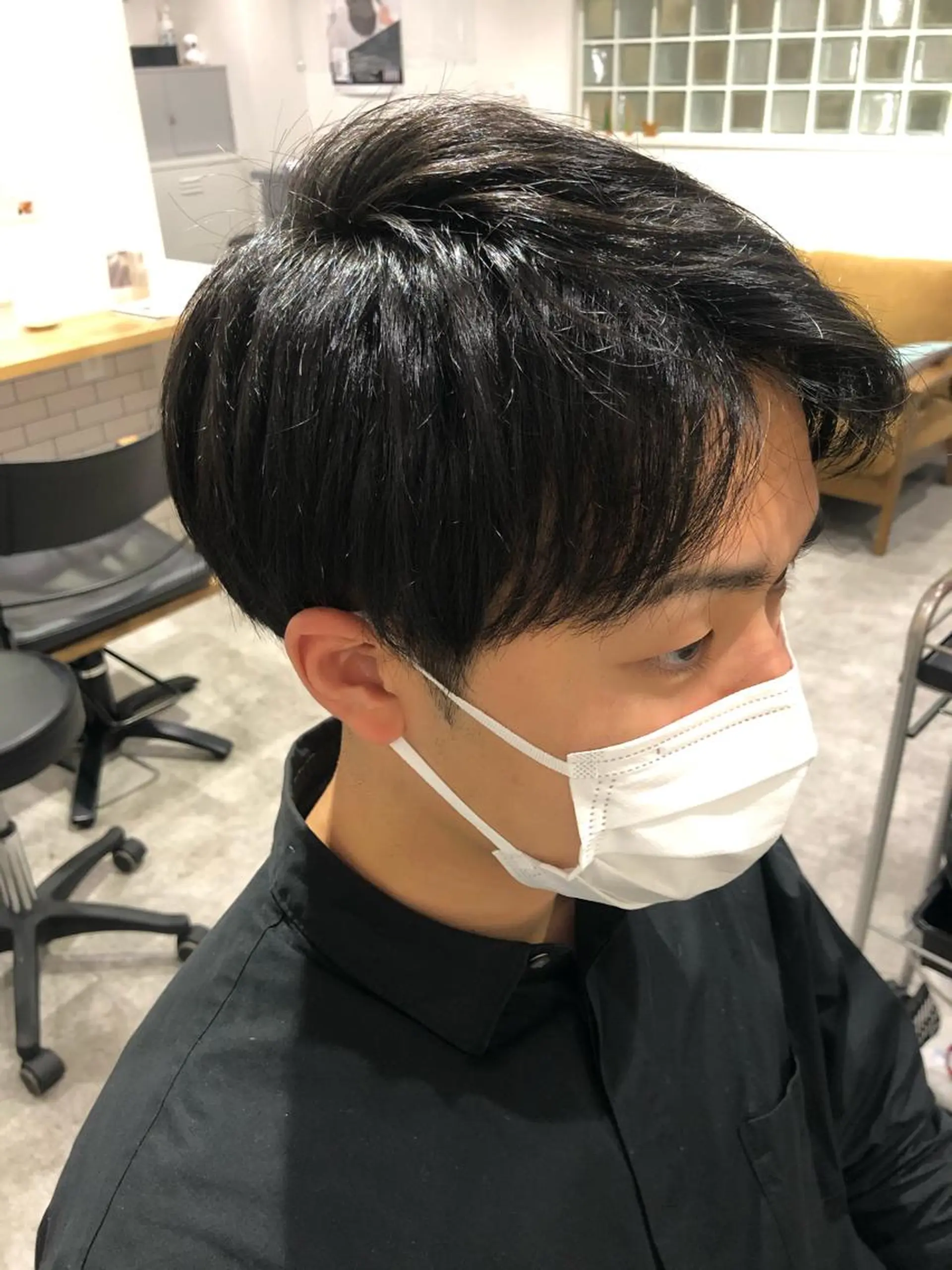 ショート ヘアアレンジ メンズ マッシュ 京都美容師 塩のヘアスタイル