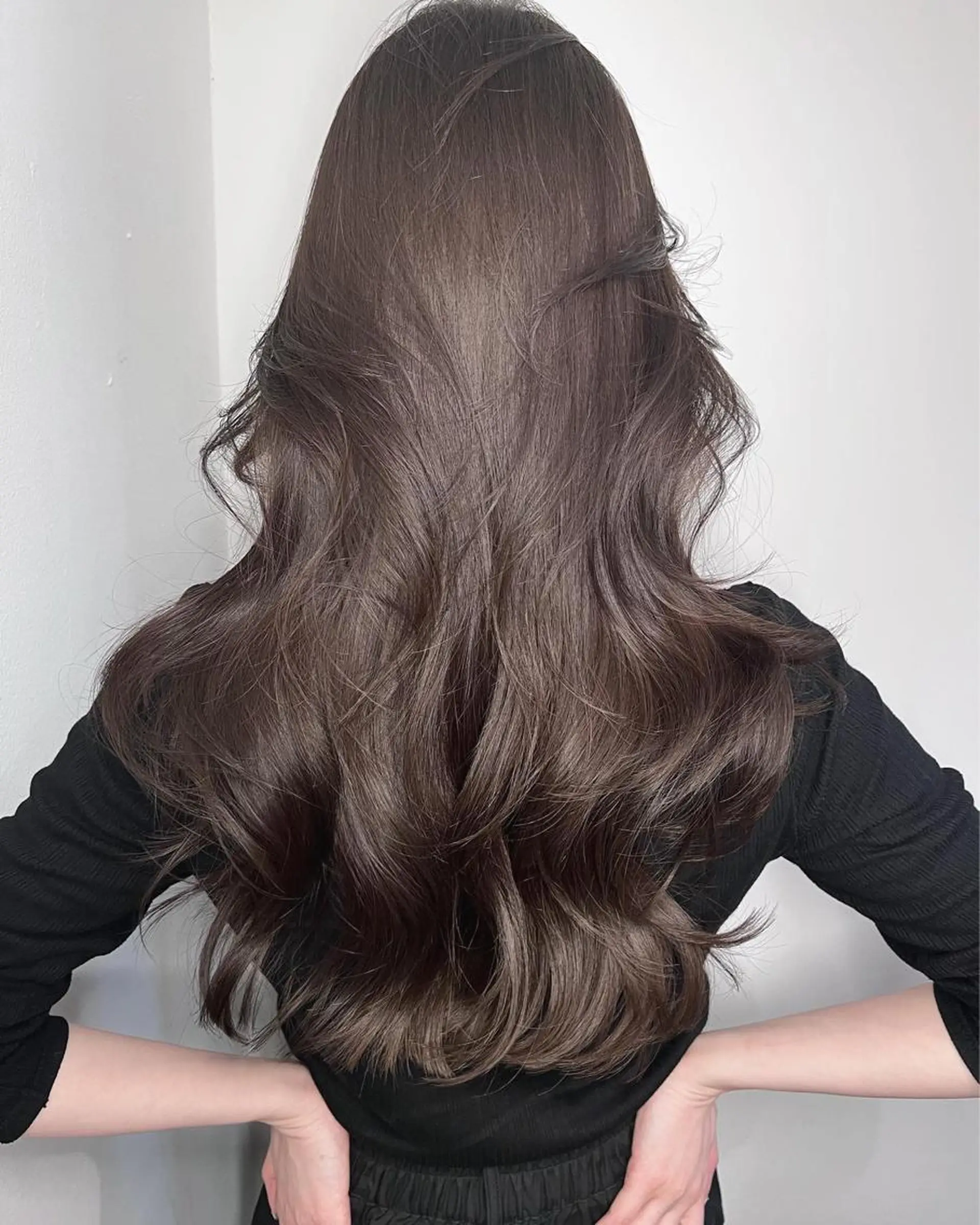 ロング カラー アディクシーカラー 黒髪 ブリーチ ブルーカラー ブルーブラック 🇨🇳ワンホンヘア 下田鉄也のヘアスタイル