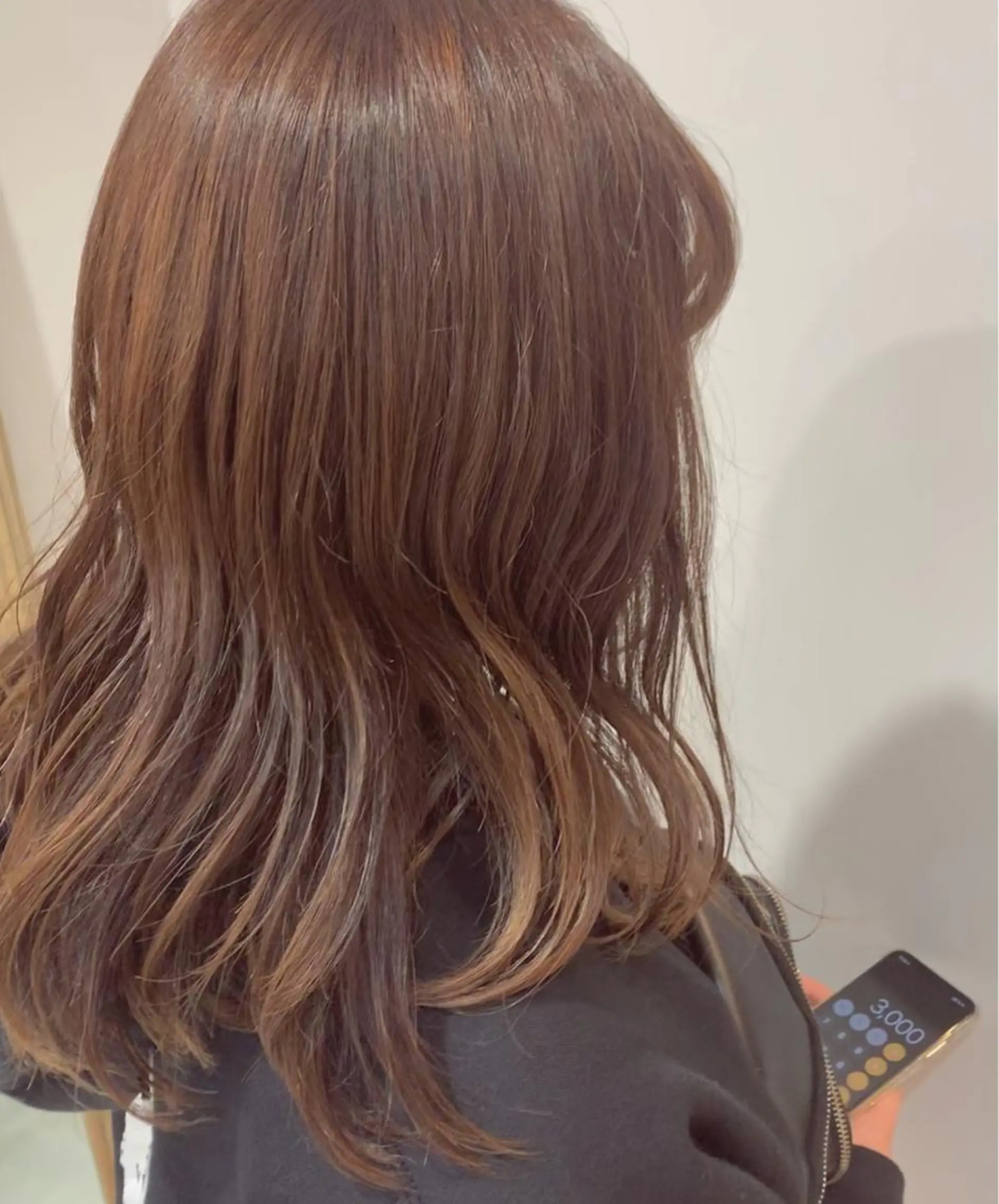 セミロング カラー ブラウンカラー ピンクカラー ピンクブラウン 名駅🦢大人艶カラー 🪽カミヤアカネのヘアスタイル