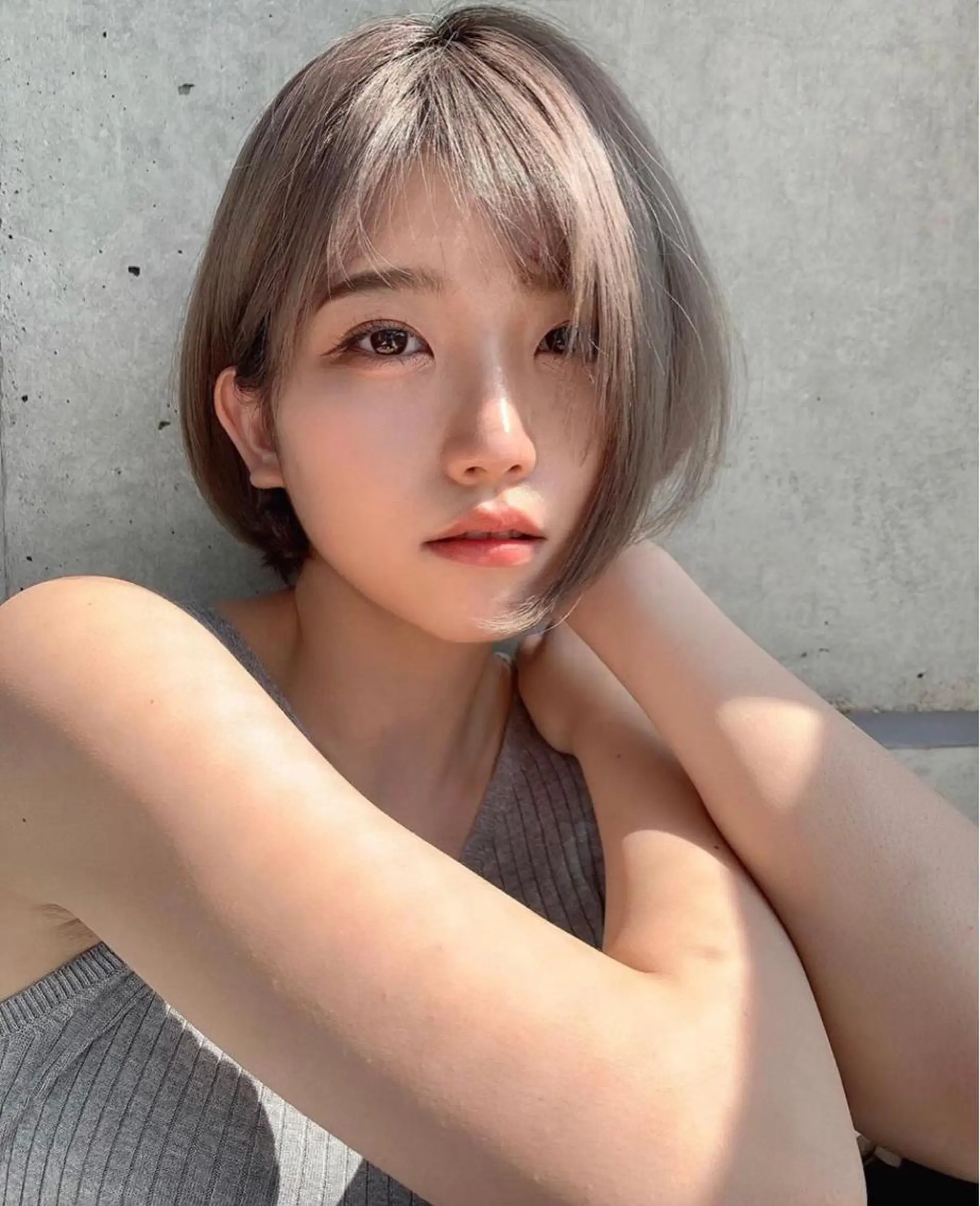 ショート カラー ヘアアレンジ 髪質改善 トリートメント カット トリートメント ヘッドスパ ヘアセット 🤍ベージュ×艶髪 🤍Ryuta🤍のヘアスタイル