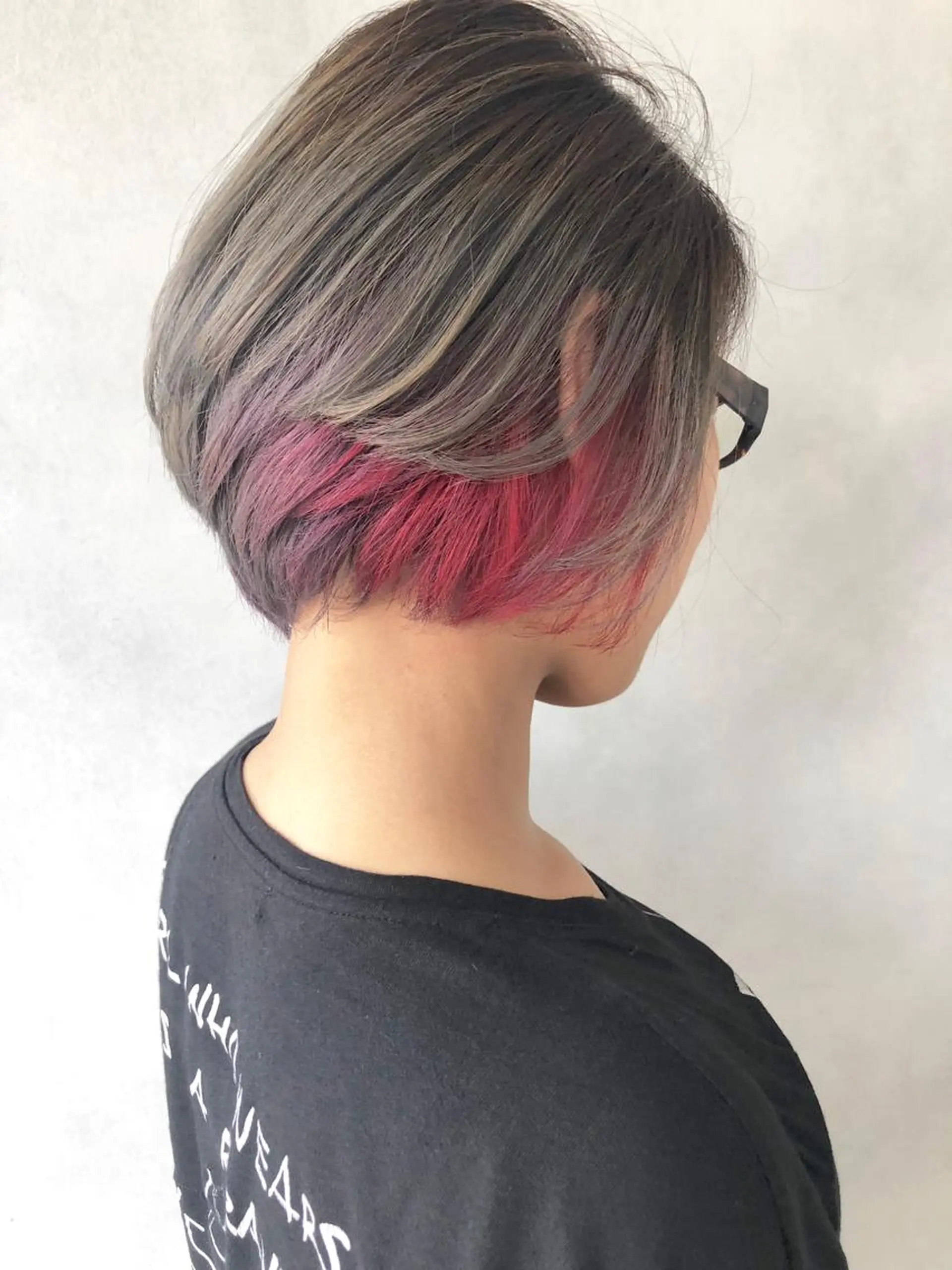 ショート 外国人風カラー ハイライト 小澤大輔 YOLO hairのヘアスタイル