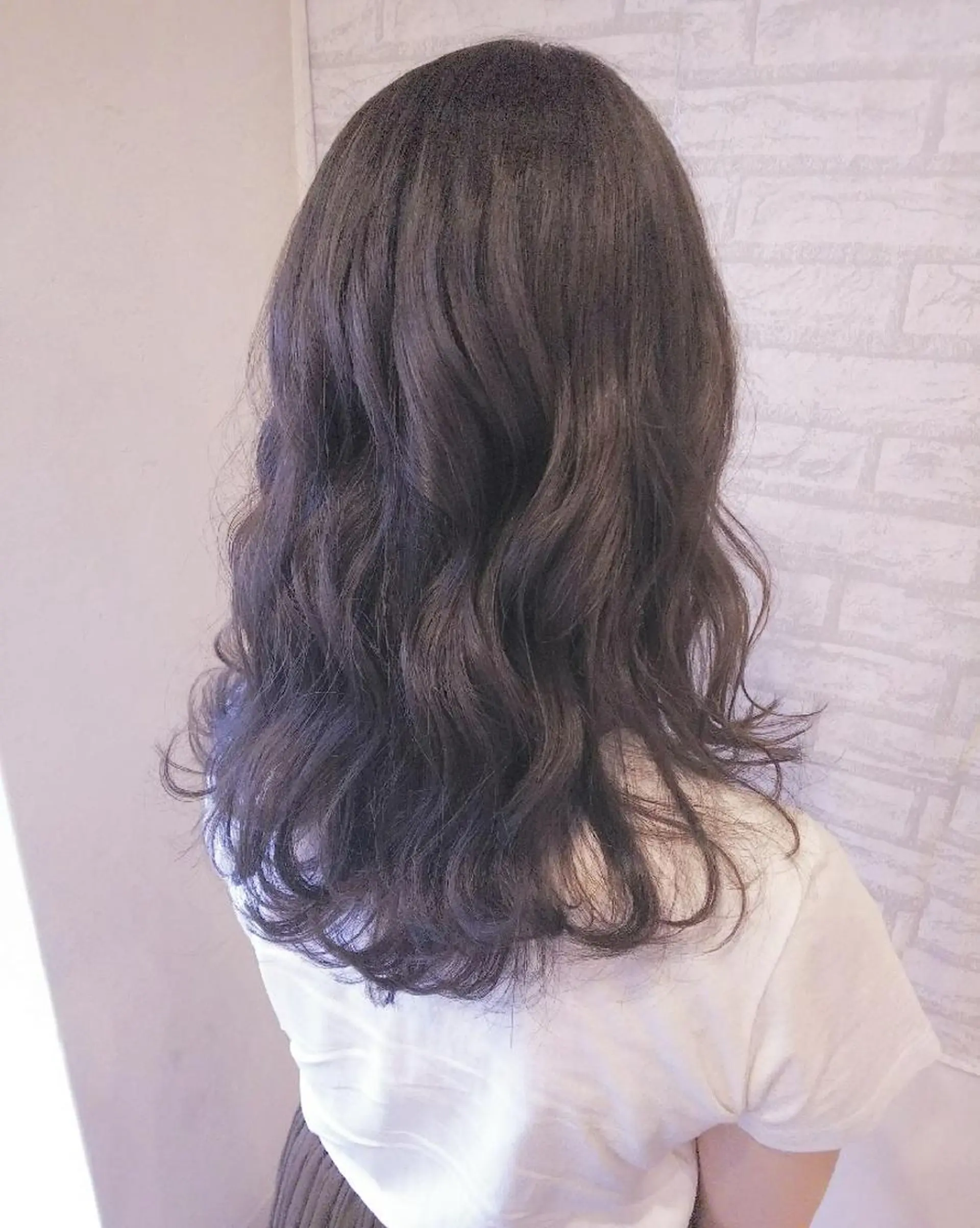 ロング カラー ブルーカラー ブルージュ RU RIのヘアスタイル