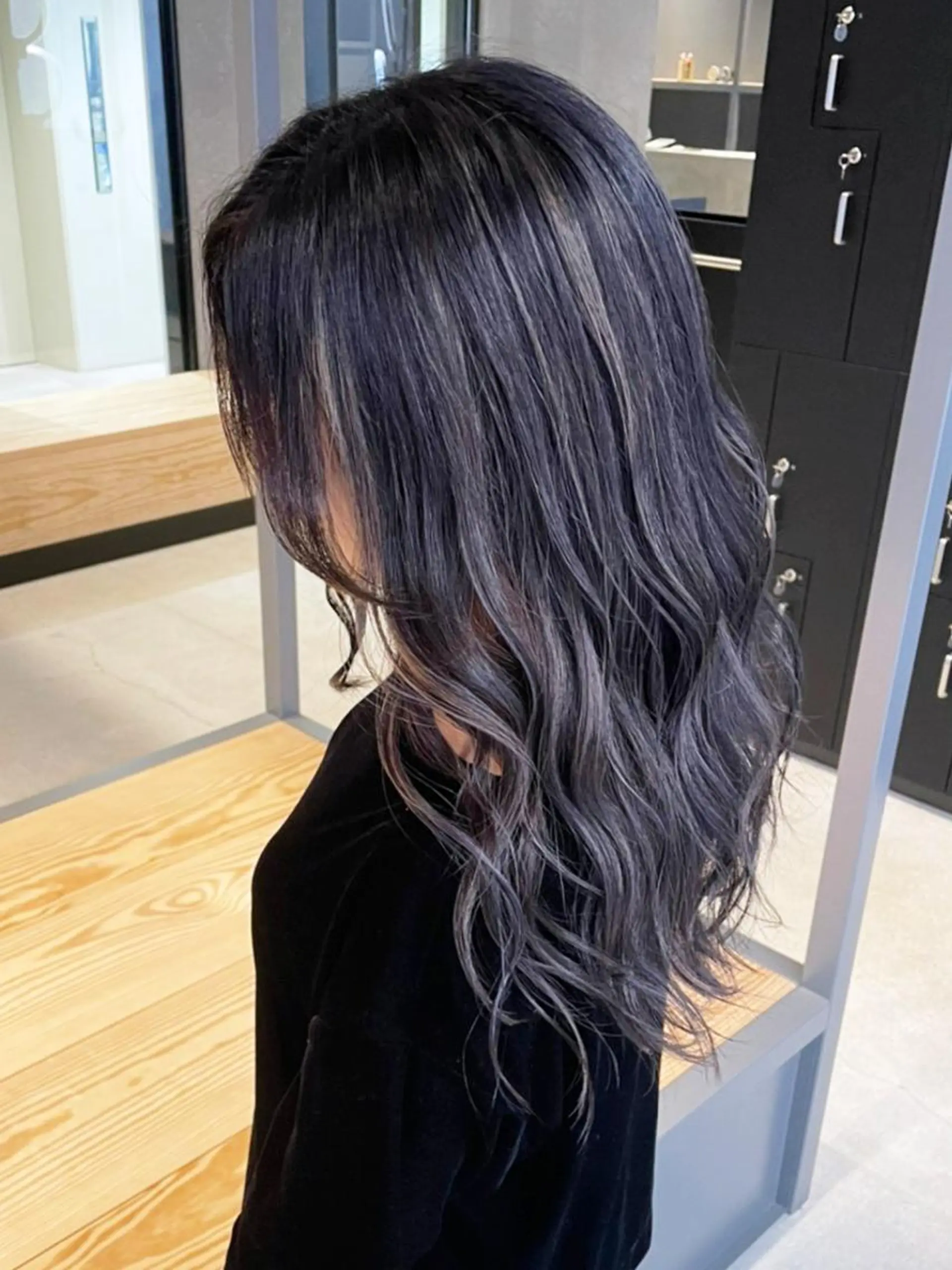 ロング ヘアアレンジ パーマ カラー グレージュ ハイライトカラー ハイライト カット ヘアカラー トリートメント ITbyALBUM 八王子店のヘアスタイル
