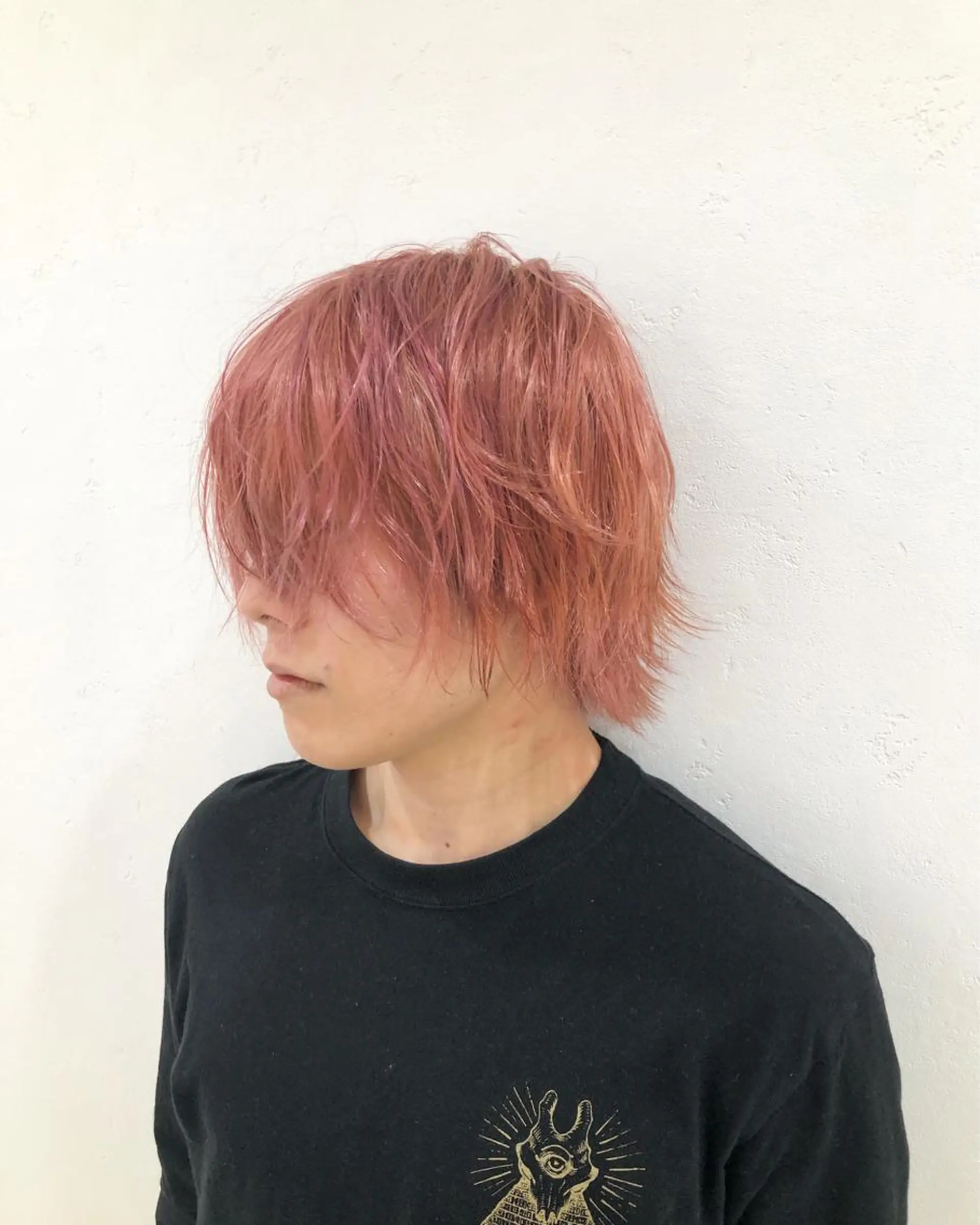 カラー メンズ ピンクカラー ヘアカラー ニュアンスカラー🫧 加納のヘアスタイル