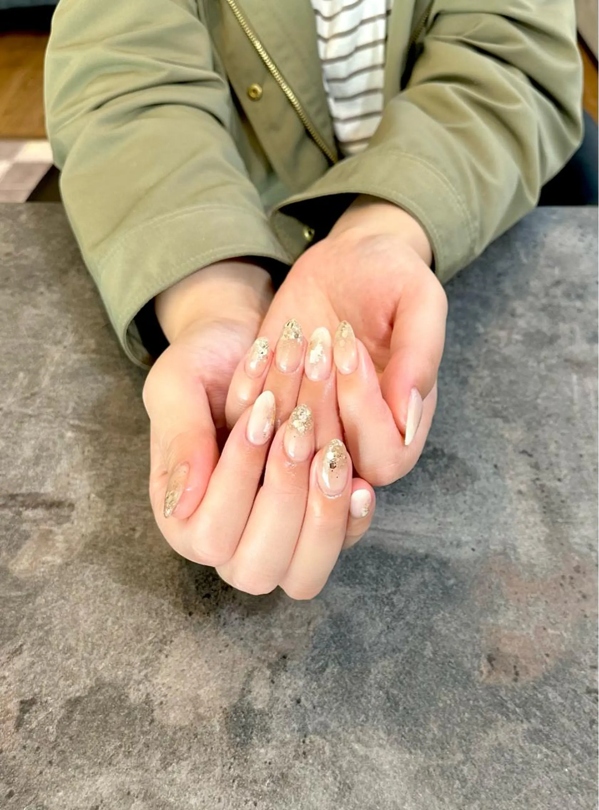 ネイル フラワーネイル フレンチネイル ジェルネイル ガラスフレンチ 大理石ネイル(マーブル) nail salon amanoのネイルデザイン