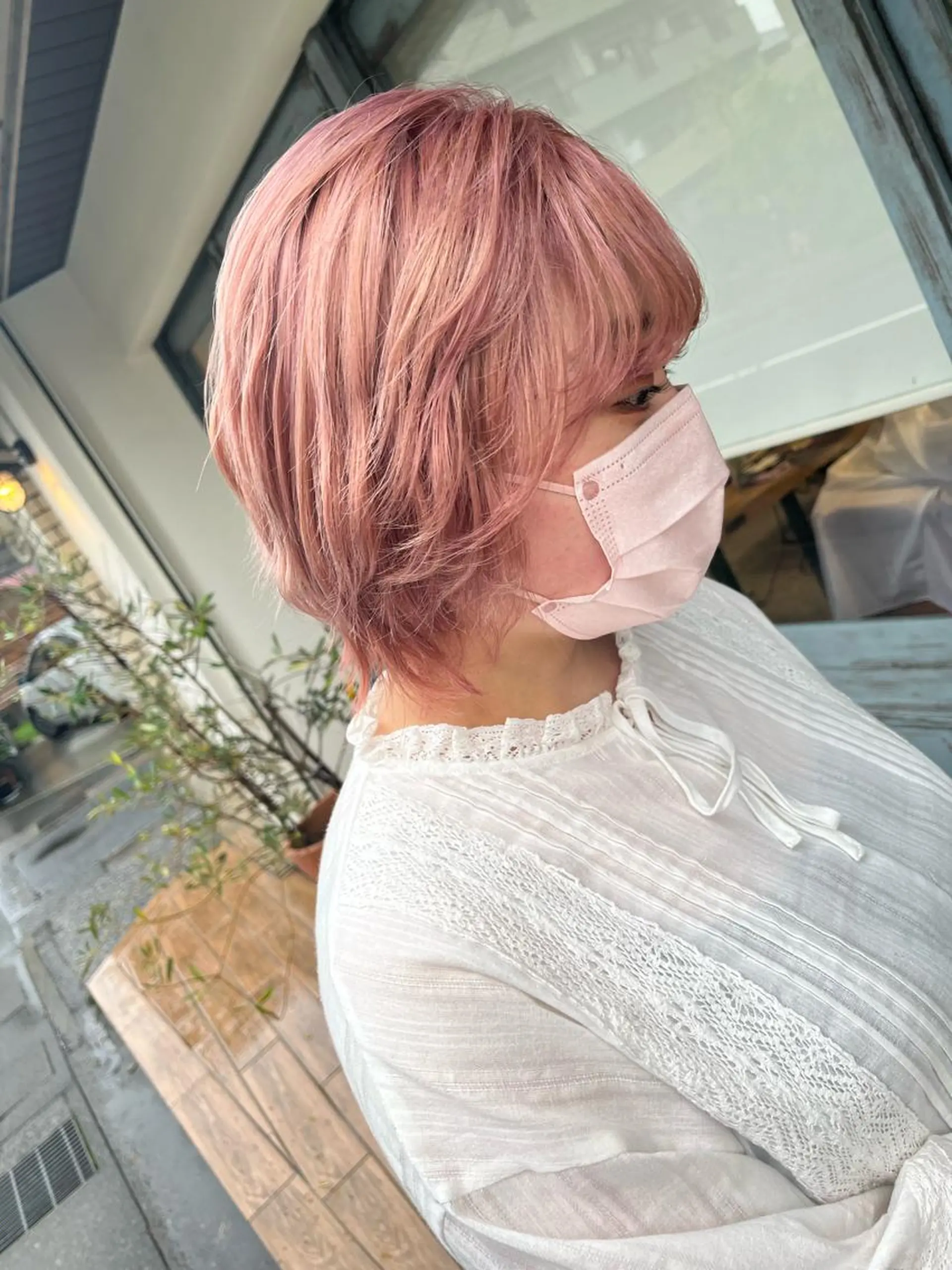 ショート ボブ/暖色/透明 感カラー/Sachiのヘアスタイル