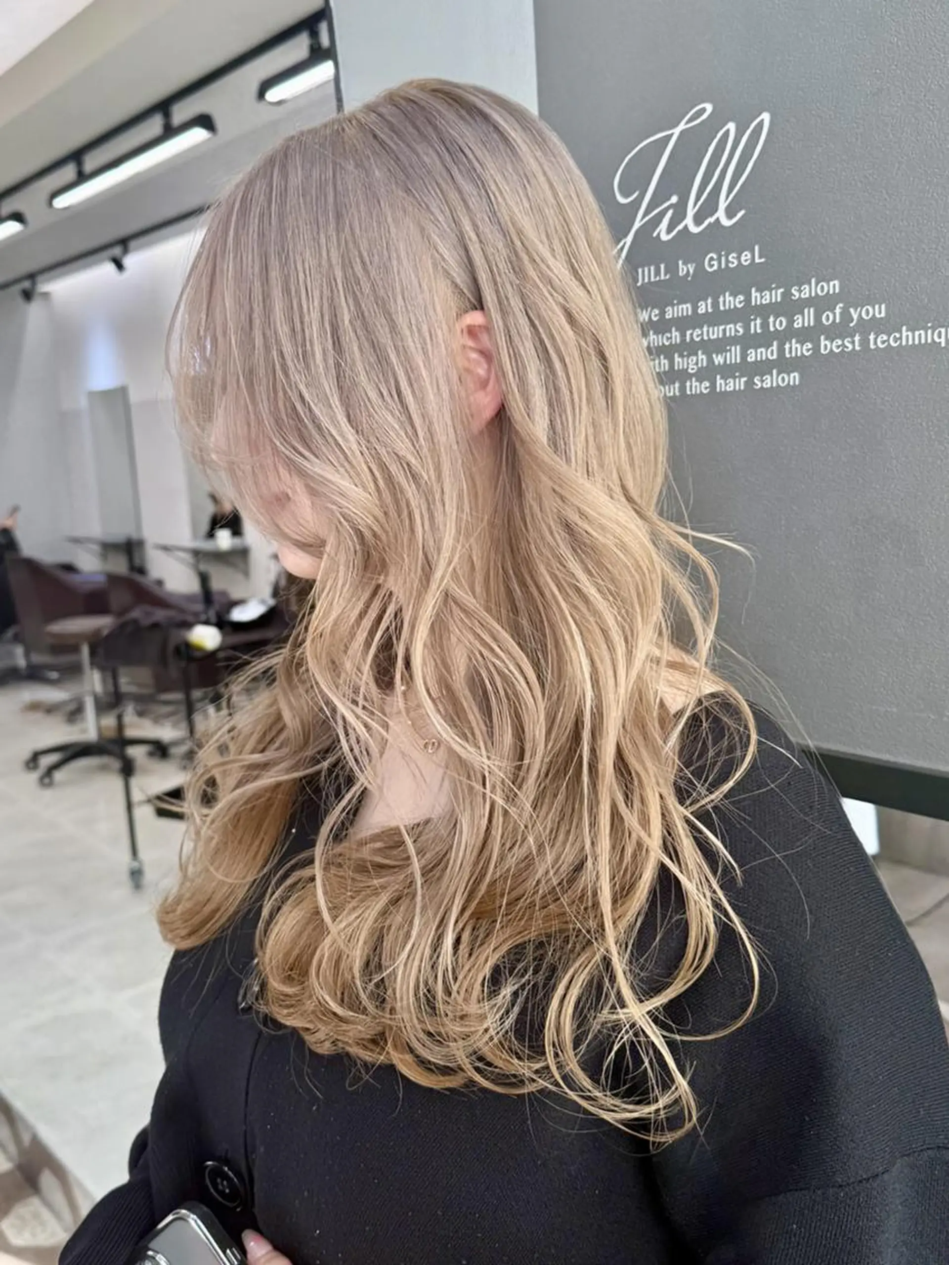 ロング カラー ヘアカラー トリートメント 天神大名/ブリーチ 鶴岡和幸/ハイトーンのヘアスタイル