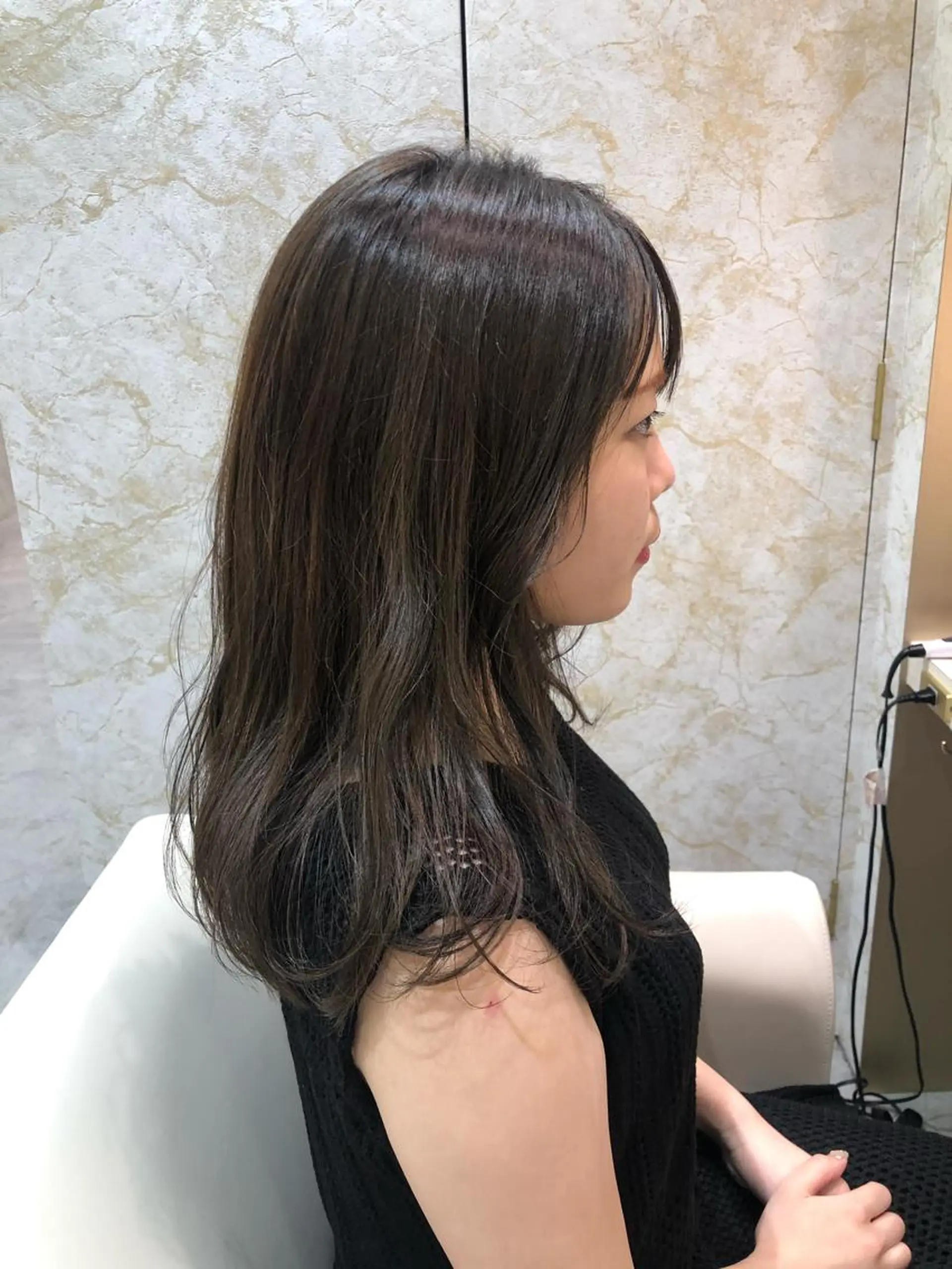 セミロング kyosuke 透明感カラーのヘアスタイル