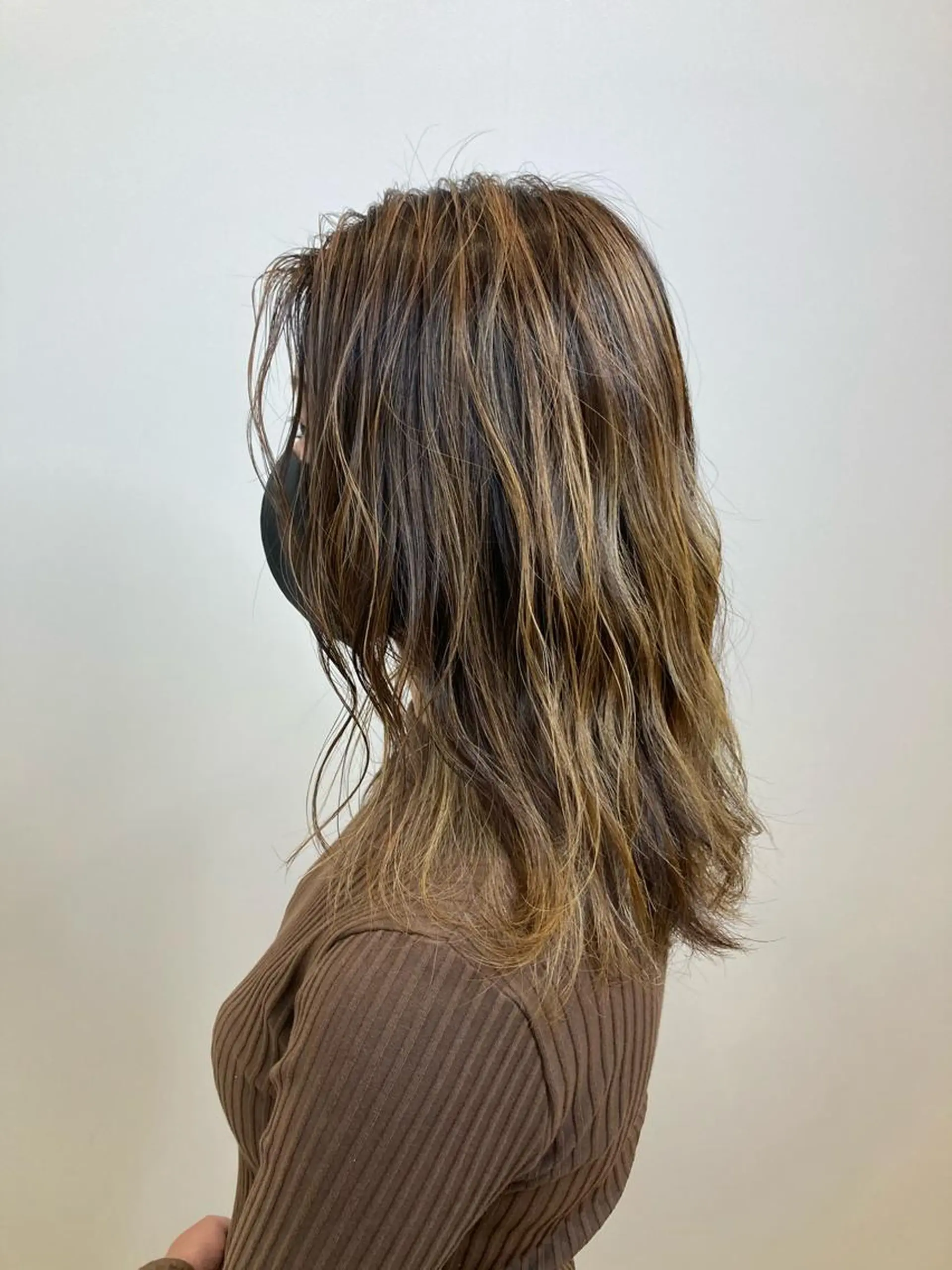 ミディアム カラー 黒川 真伍のヘアスタイル