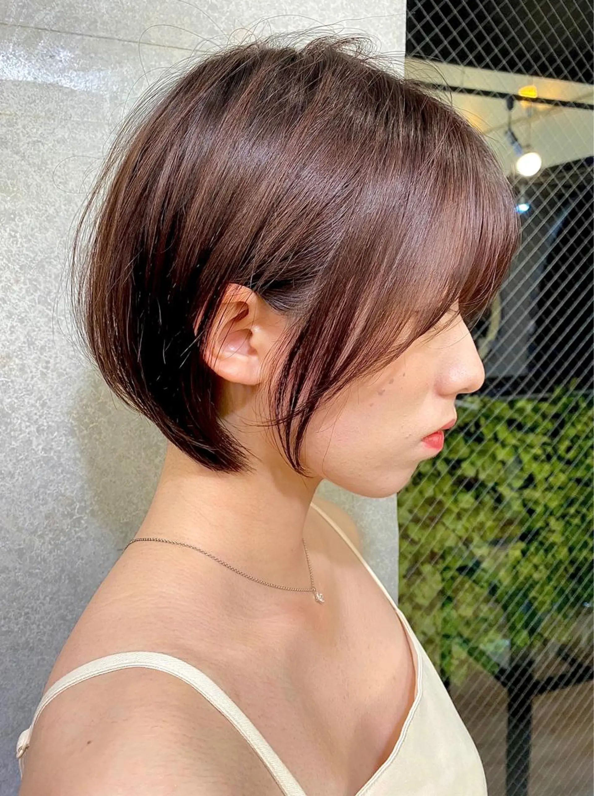ショート ボブ くびれヘア エギョモリ タンバルモリ 韓国風ヘア 大人可愛いレイヤー 大田のヘアスタイル