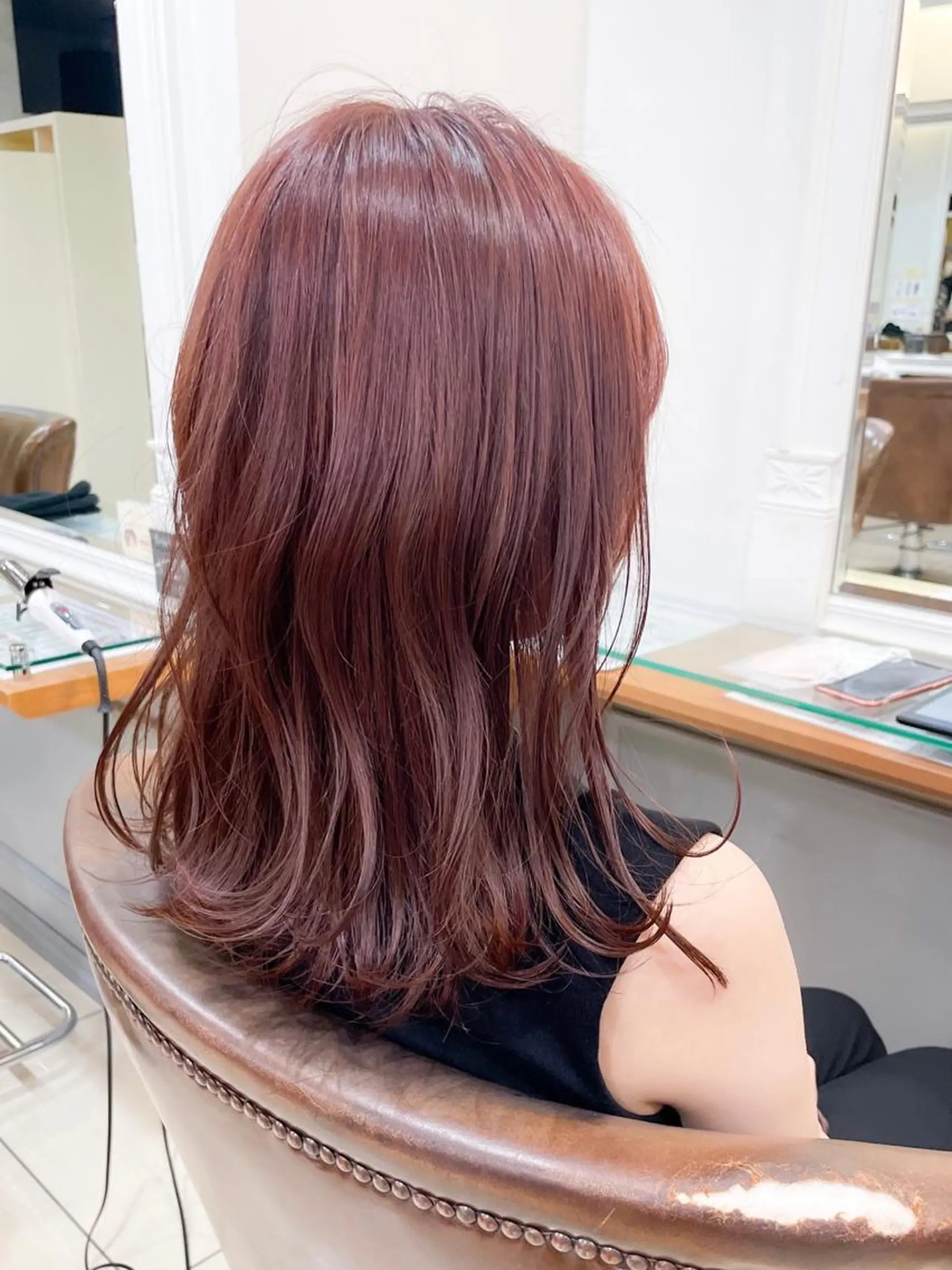 ミディアム カラー ピンクカラー カット ヘアカラー ✨カラー支持No.1 🧸ワキ カナコ🧸のヘアスタイル
