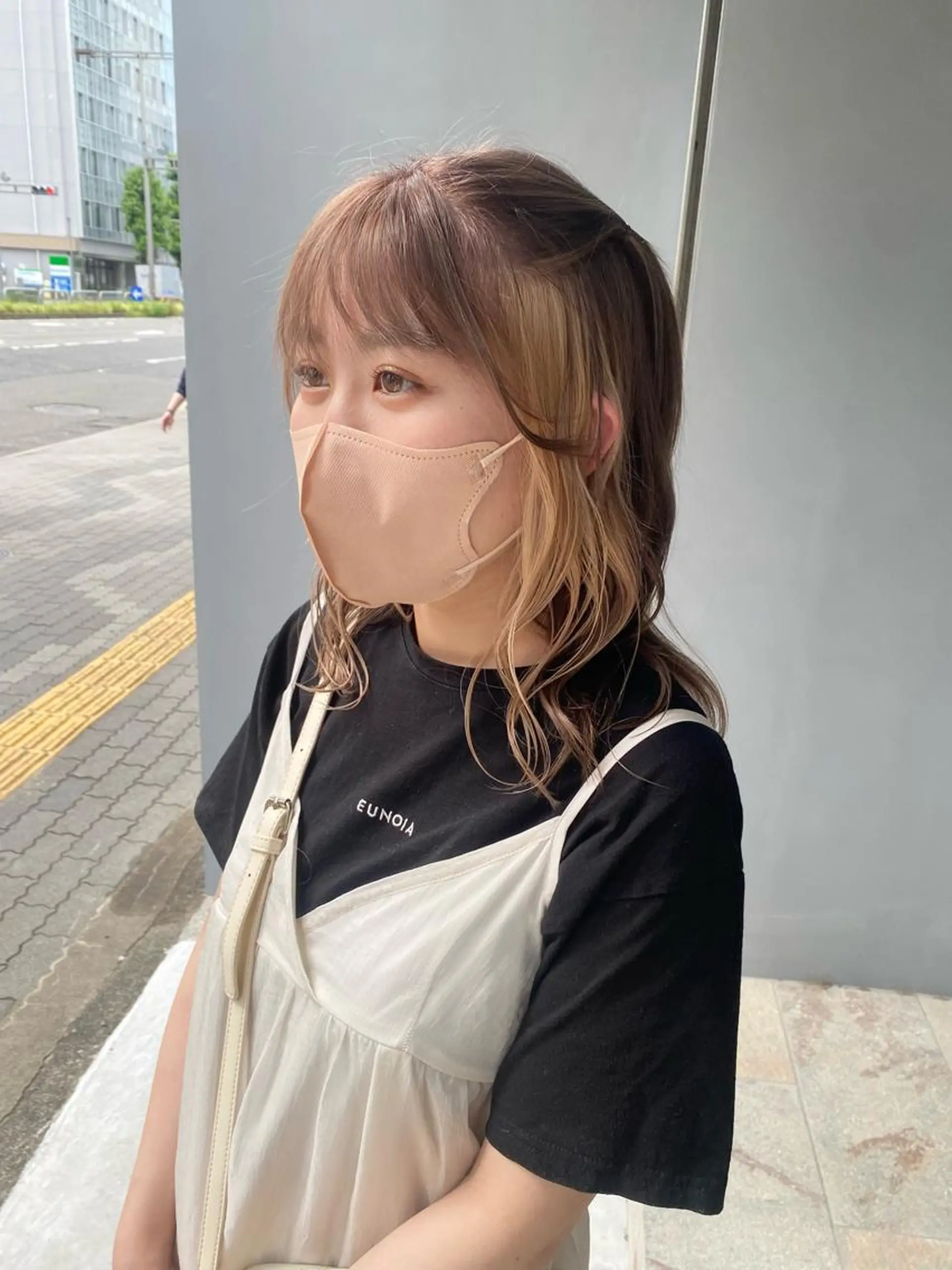 セミロング カラー ヘアカラー qulim所属・前橋 姫奈のヘアスタイル