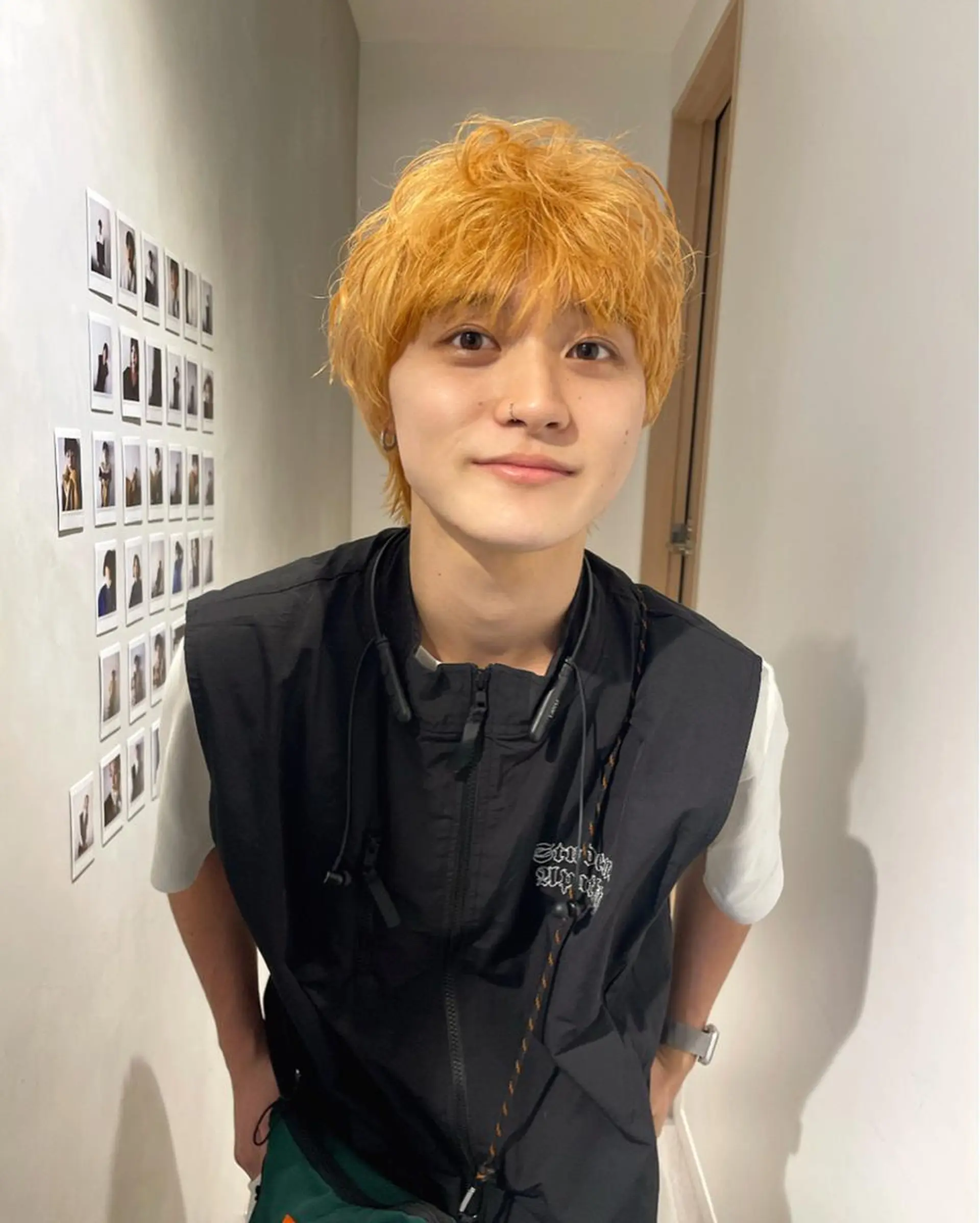 カラー パーマ メンズ オレンジ 🫧艶ハイトーン 特化🫧ライヤのヘアスタイル