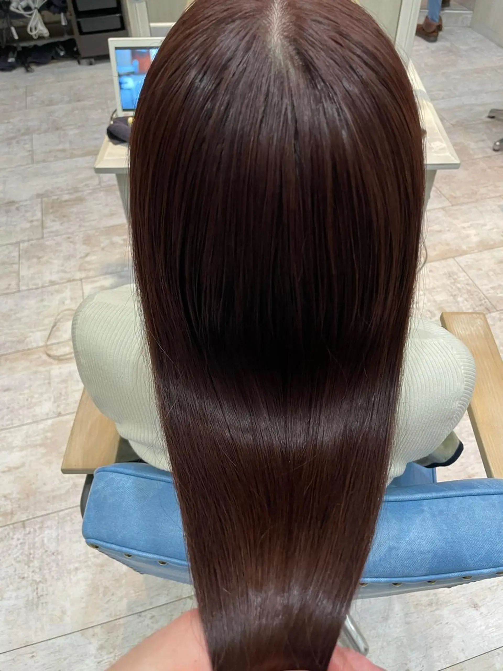 セミロング カット トリートメント 店長✨レイヤー✖️ 髪質改善✖️韓国ヘアのヘアスタイル