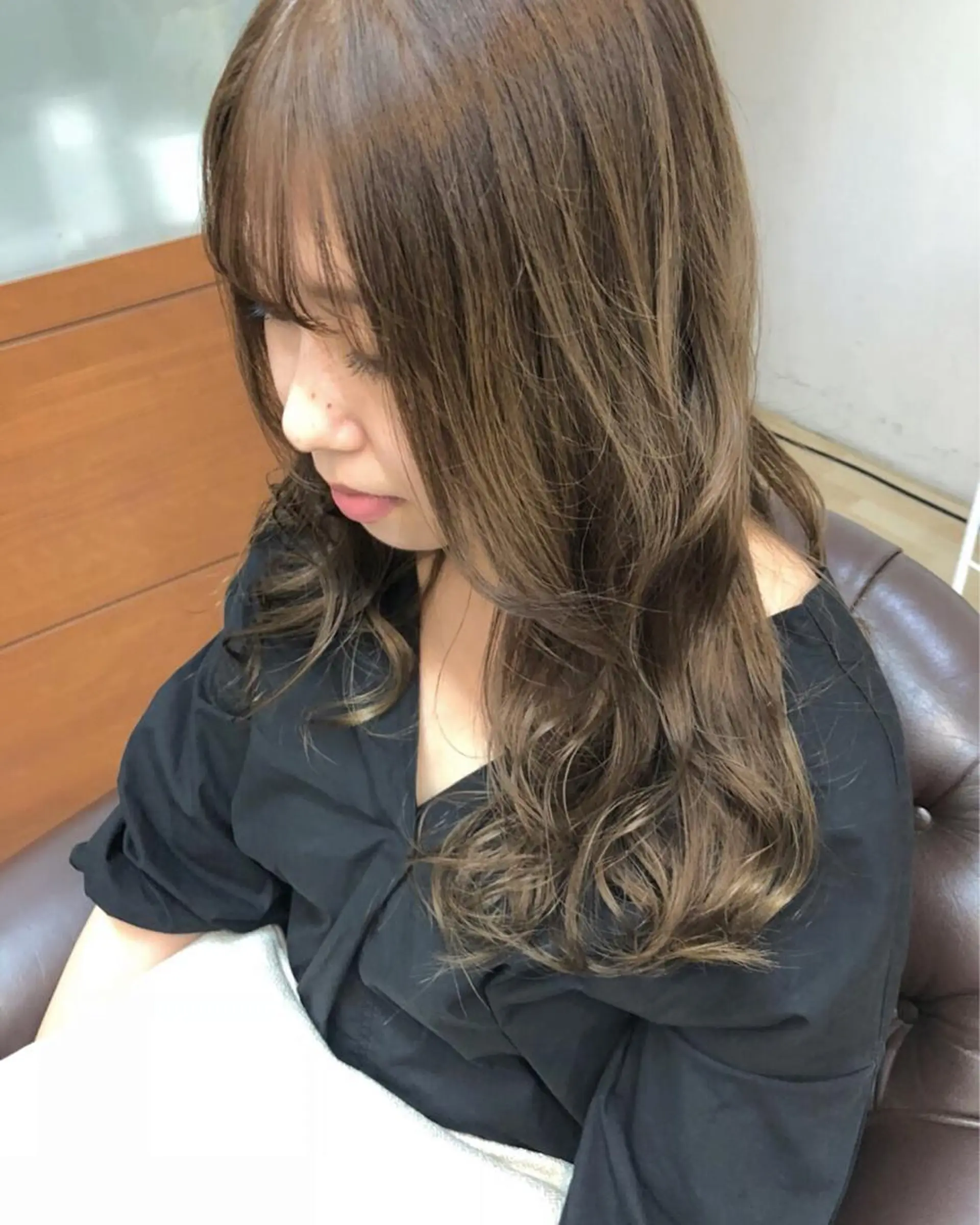 ロング カラー クニモトハルナ ボブ/柔らかカラーのヘアスタイル