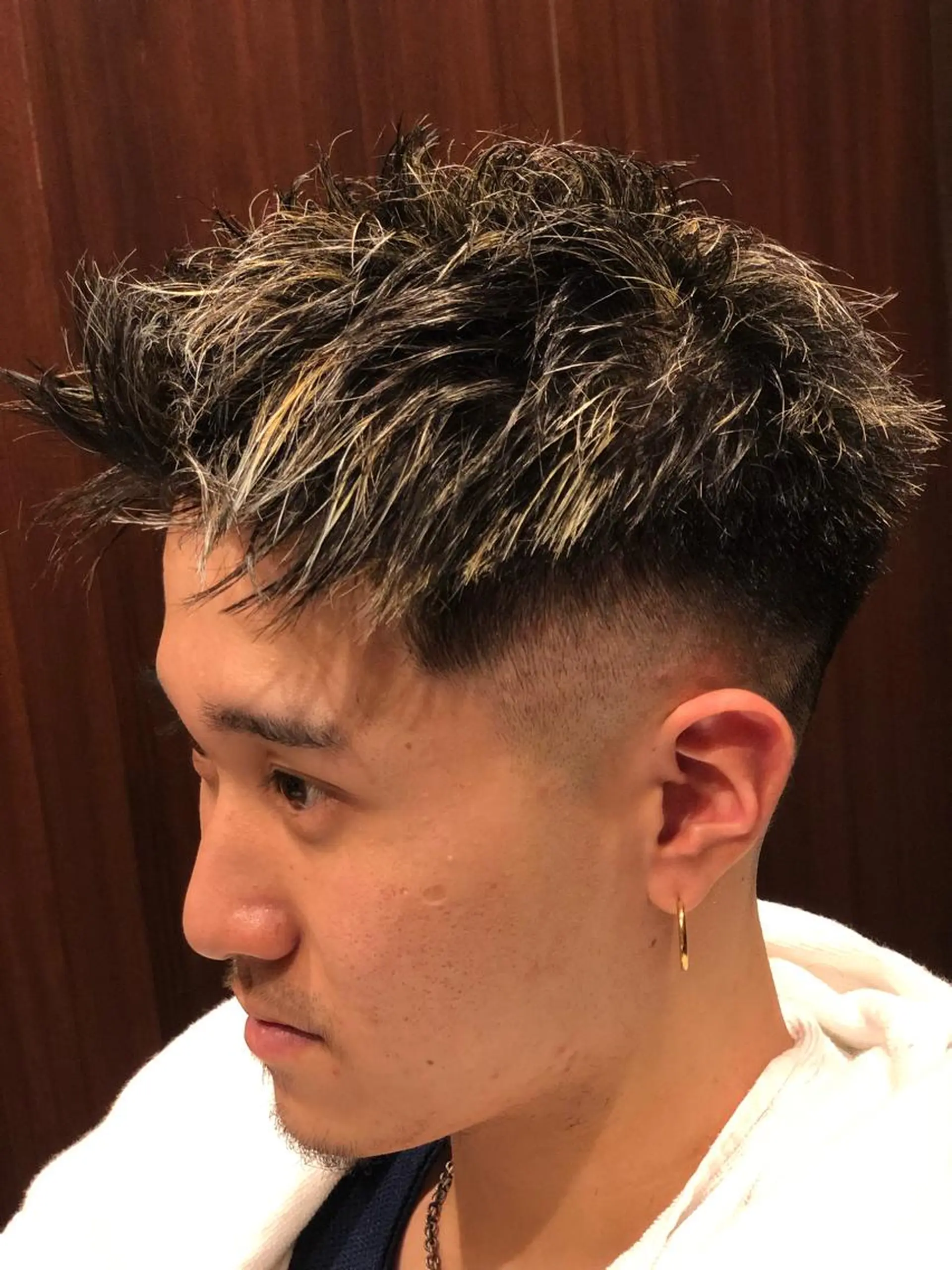 ショート カラー メッシュ 【パーマ指名No1】 浅野空人のヘアスタイル