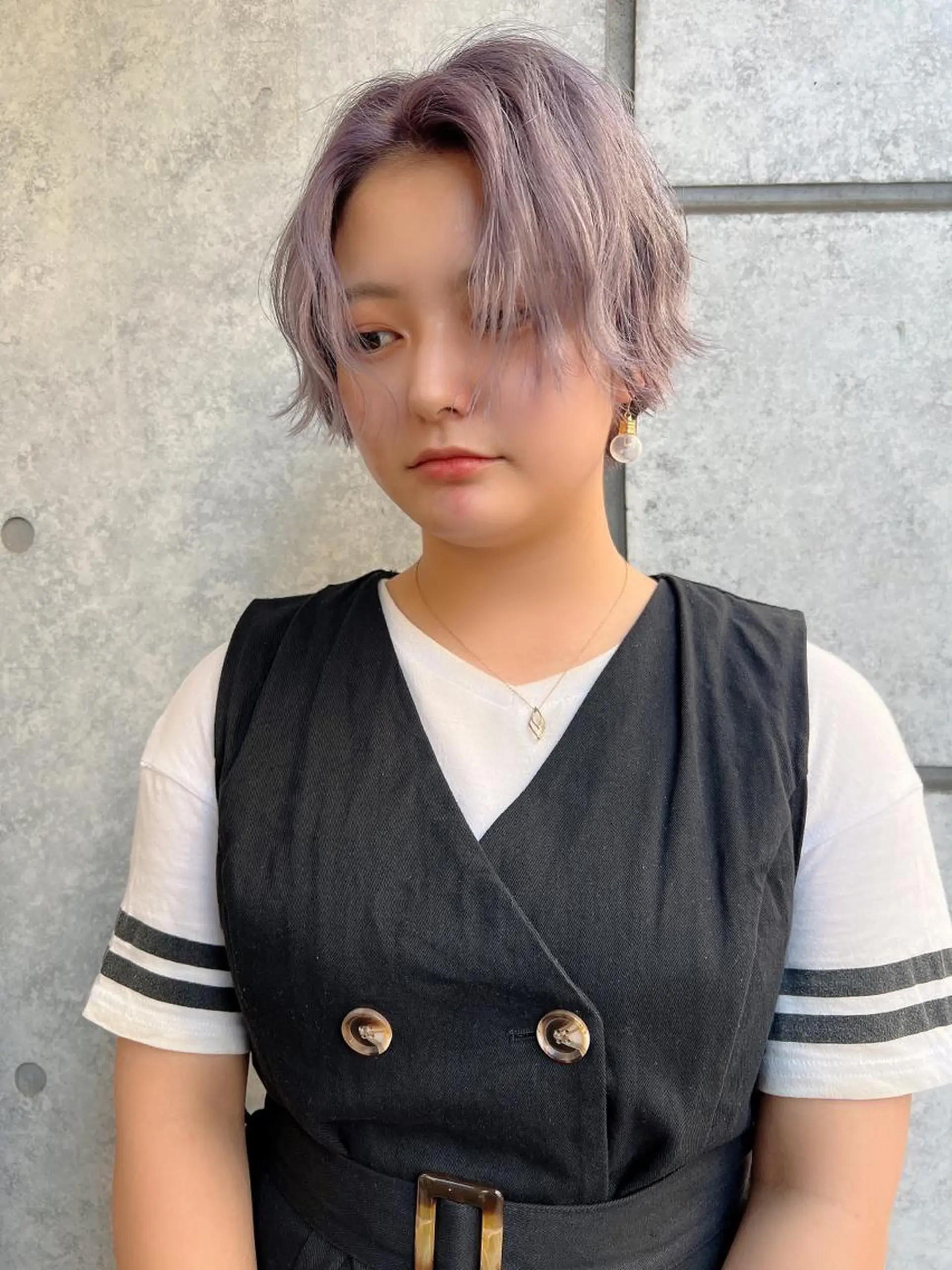 ショート カラー カット ヘアカラー トリートメント 癖毛救済✂️ボブ /髪質改善ストレートのヘアスタイル