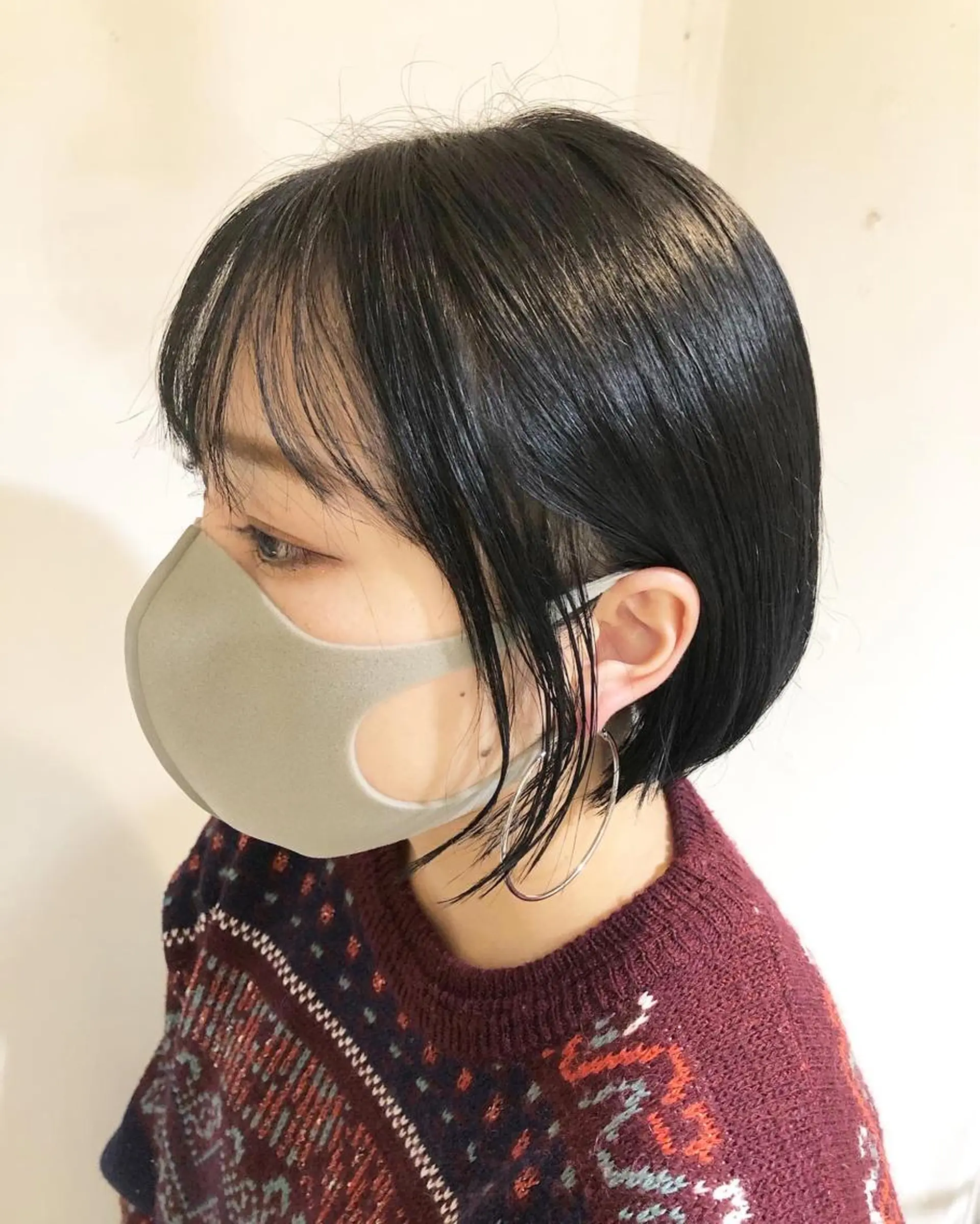 ショート カラー ヘアアレンジ 黒髪 ブルーカラー ブルーブラック ボブ カット ヘアカラー トリートメント メンズ特化✂️栗原 侑也のヘアスタイル