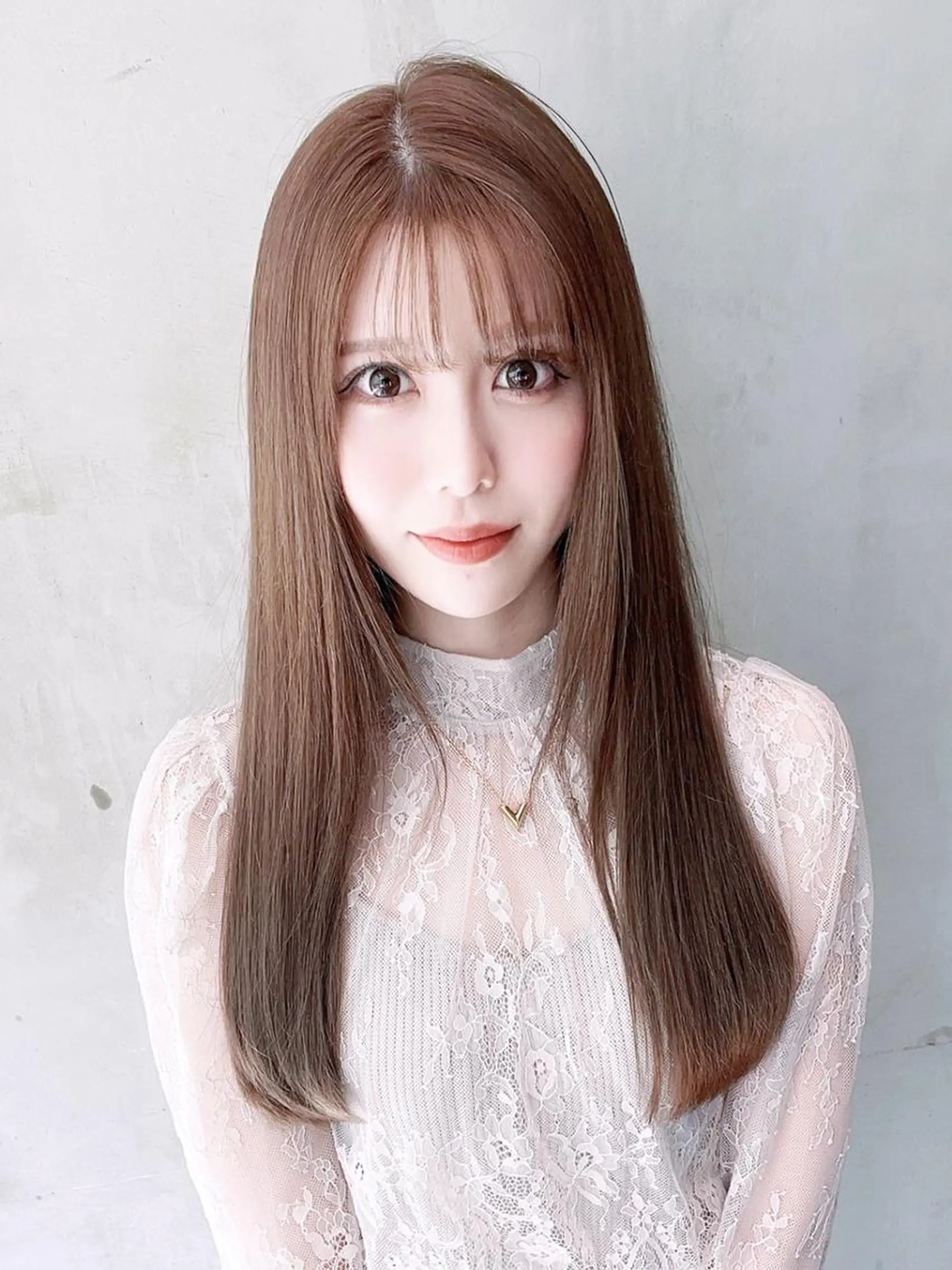セミロング カラー ブラウンカラー モカブラウン カット ヘアカラー トリートメント ITbyALBUM 下北沢店のヘアスタイル