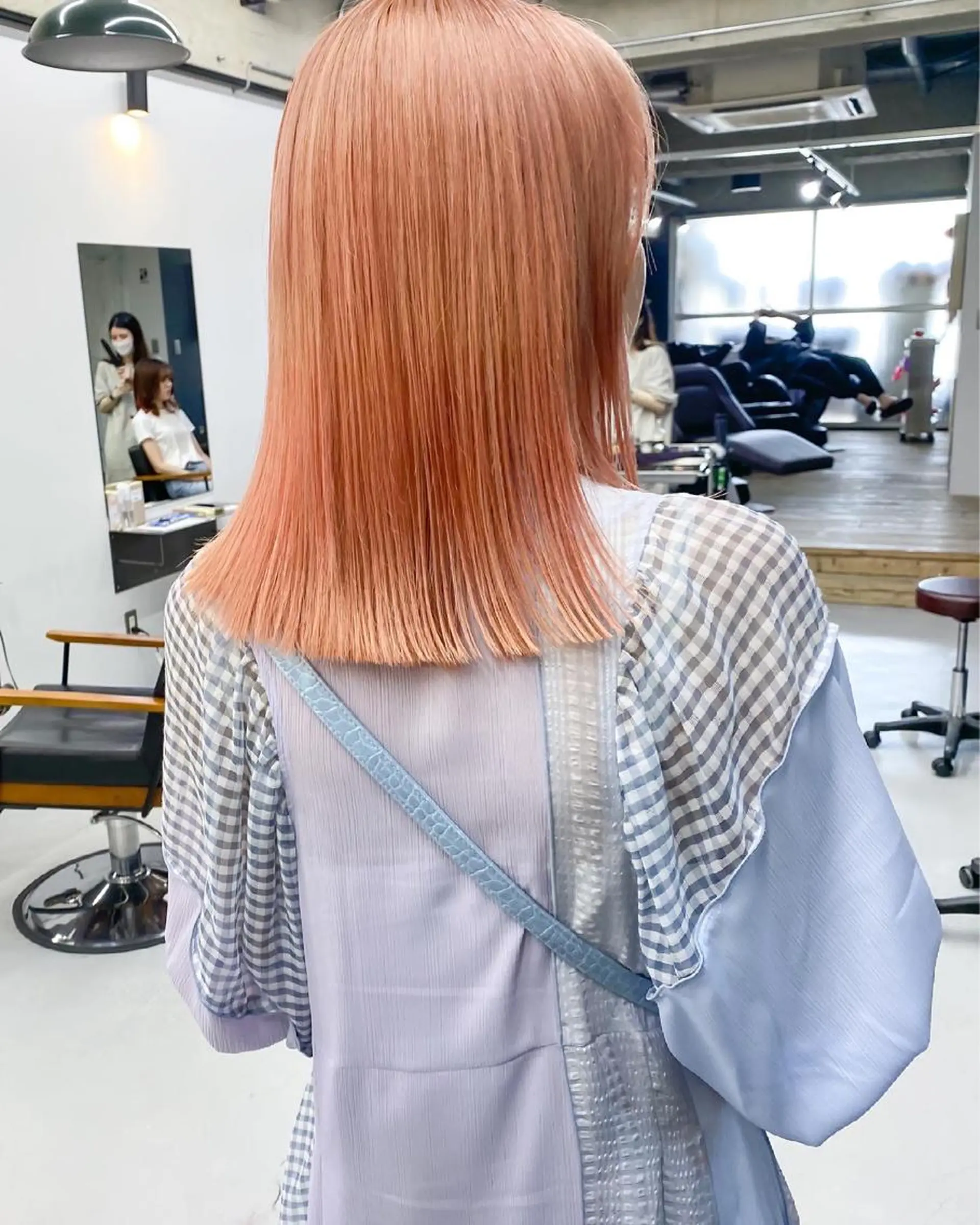 ミディアム カラー ベージュカラー ピンクカラー 栄・伏見 JOULE'Sのヘアスタイル