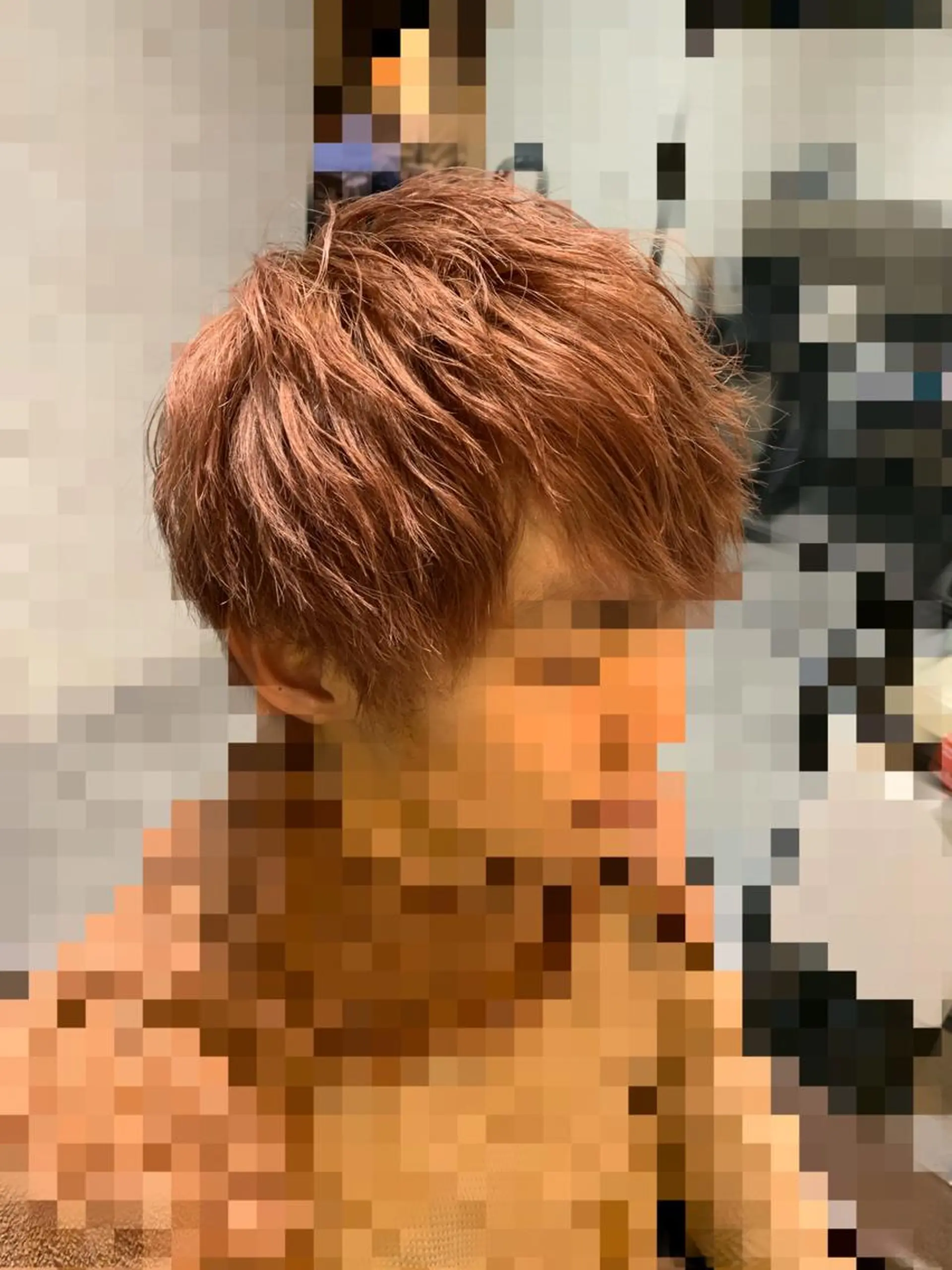 ミディアム カラー 阿部 春道のヘアスタイル