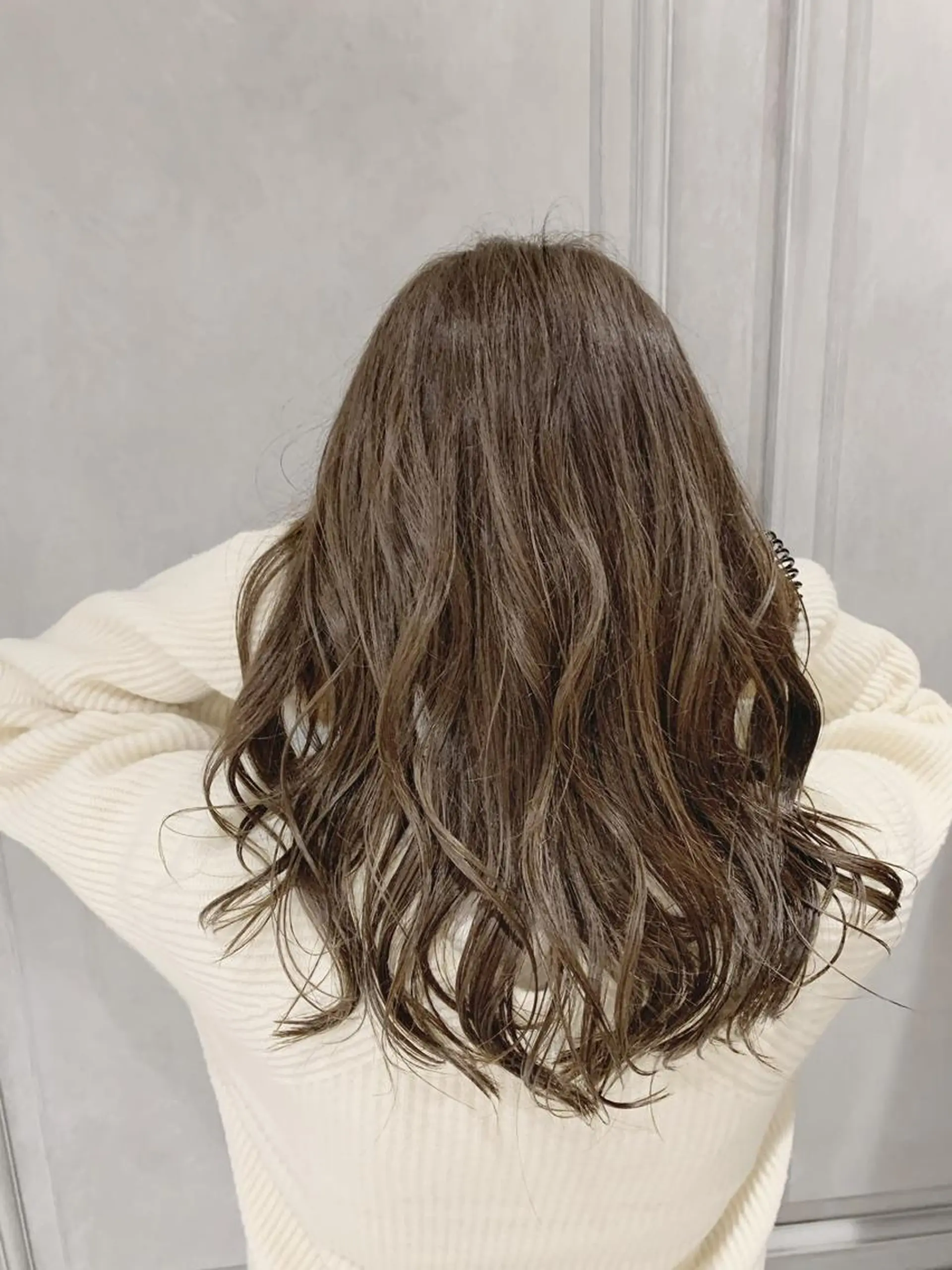 セミロング カラー カット ヘアカラー 乾かすだけで艶髪酸性 ストレート髙橋悠耶のヘアスタイル