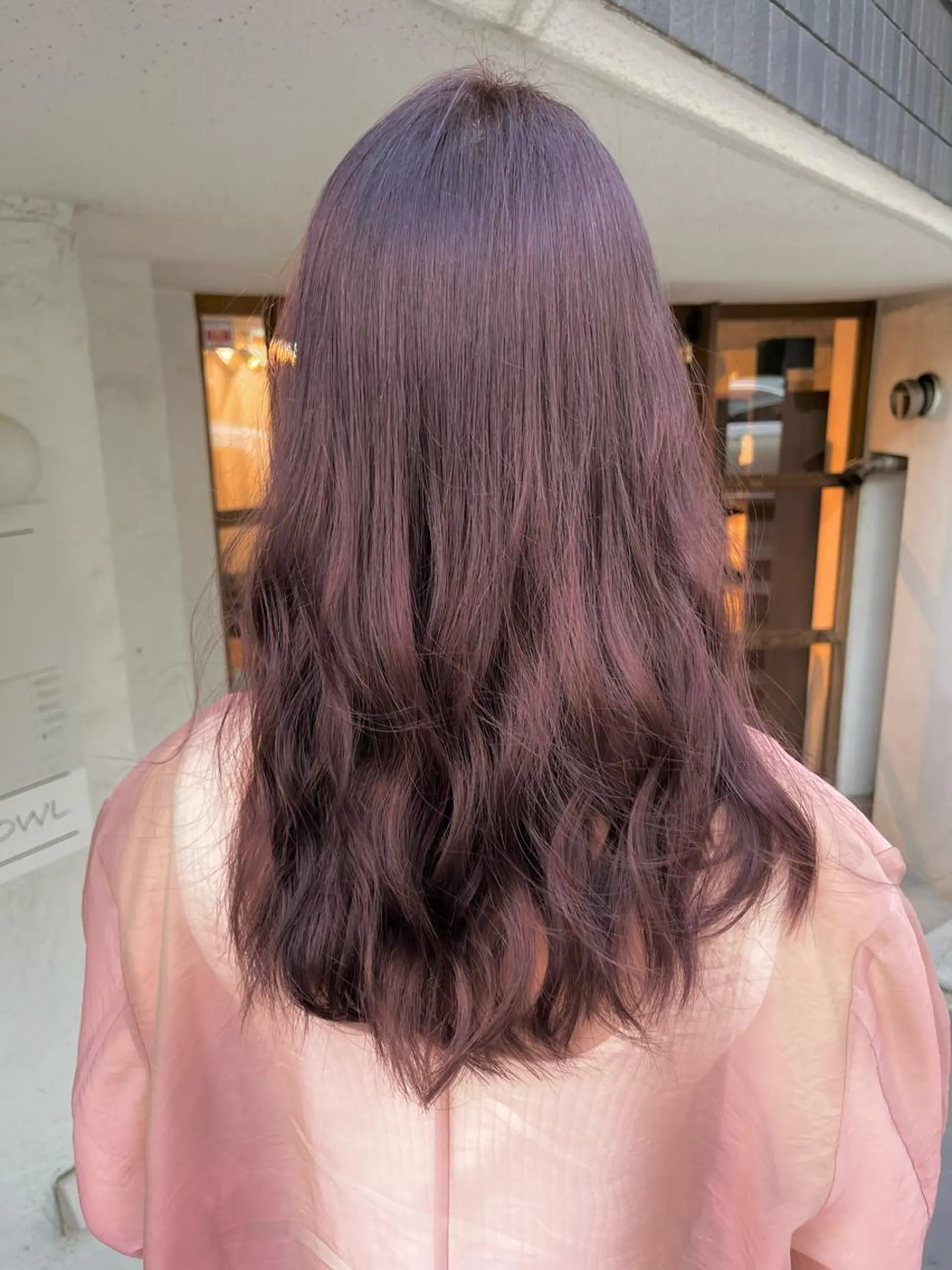 セミロング カラー ラベンダーカラー 透明感カラー/ ブリーチ無し/RYOのヘアスタイル