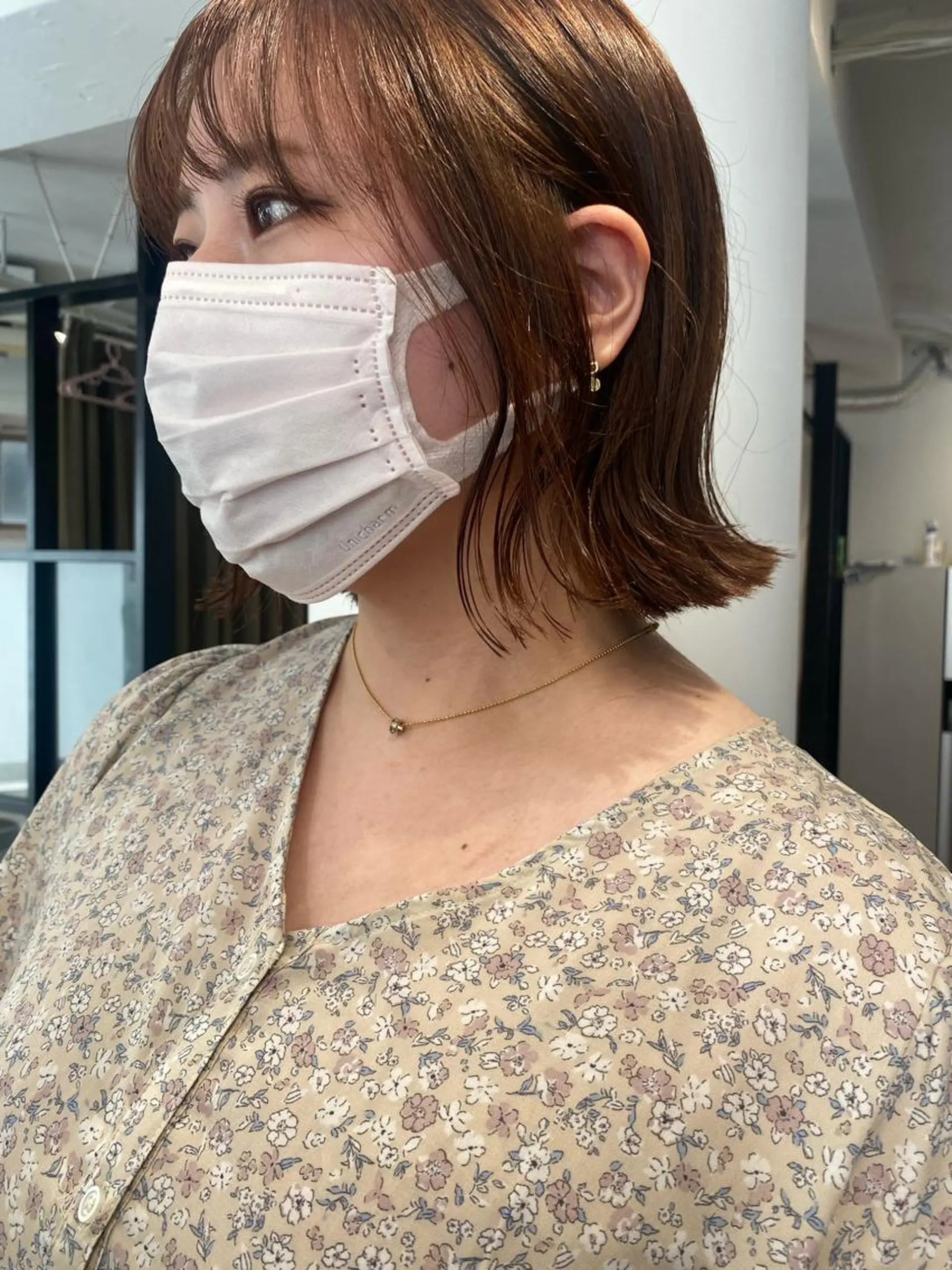 ショート カラー カット ヘアカラー トリートメント センターパート/ 暖色カラーayuのヘアスタイル